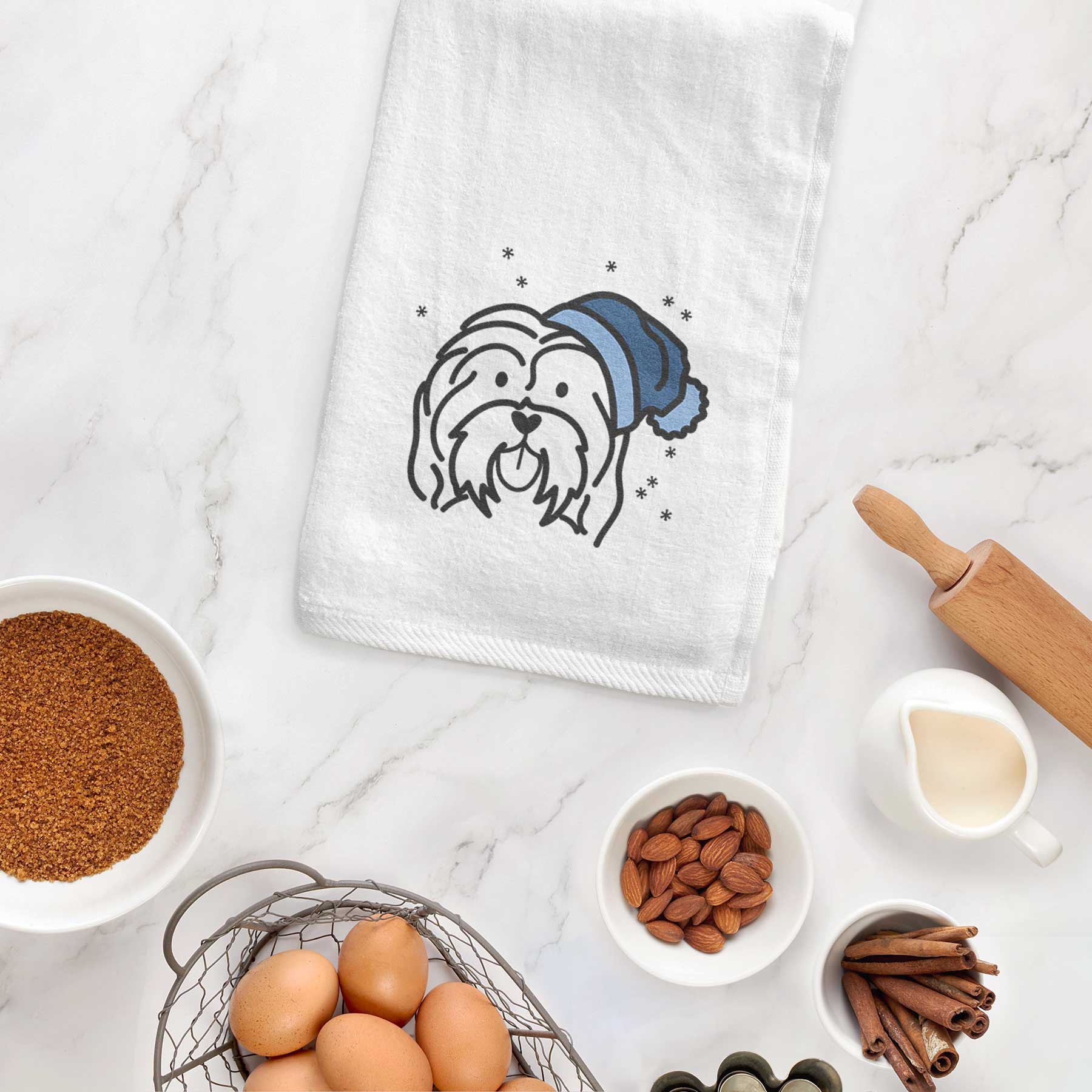 Frosty Havanese - Decorative Hand Towel