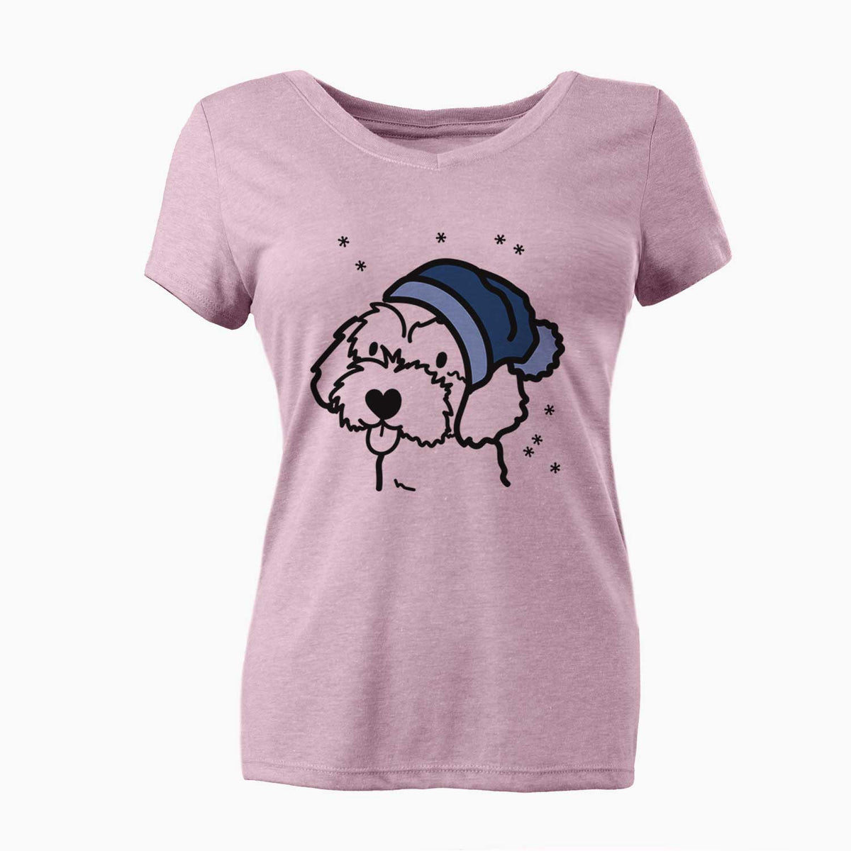 Frosty Havapoo - Women's V-neck Shirt