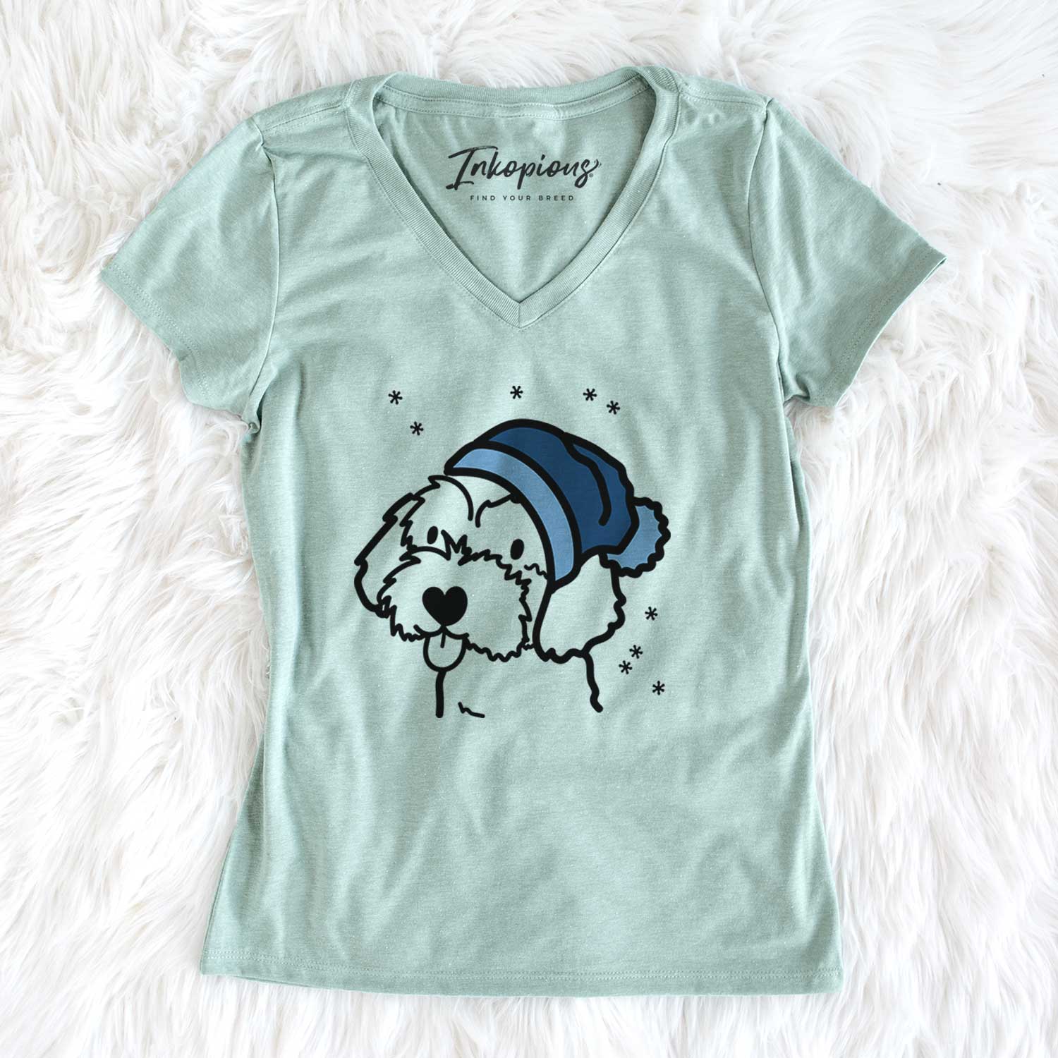 Frosty Havapoo - Women's V-neck Shirt