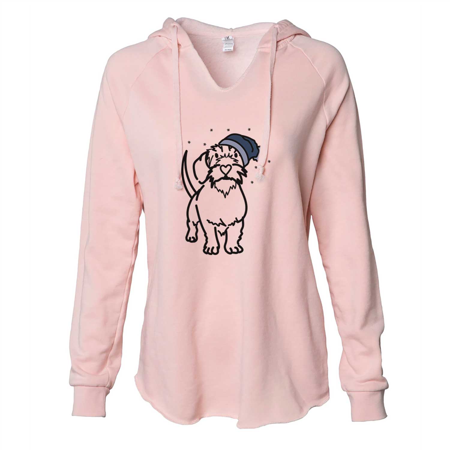 Frosty Wire Dachshund - Henry - Cali Wave Hooded Sweatshirt