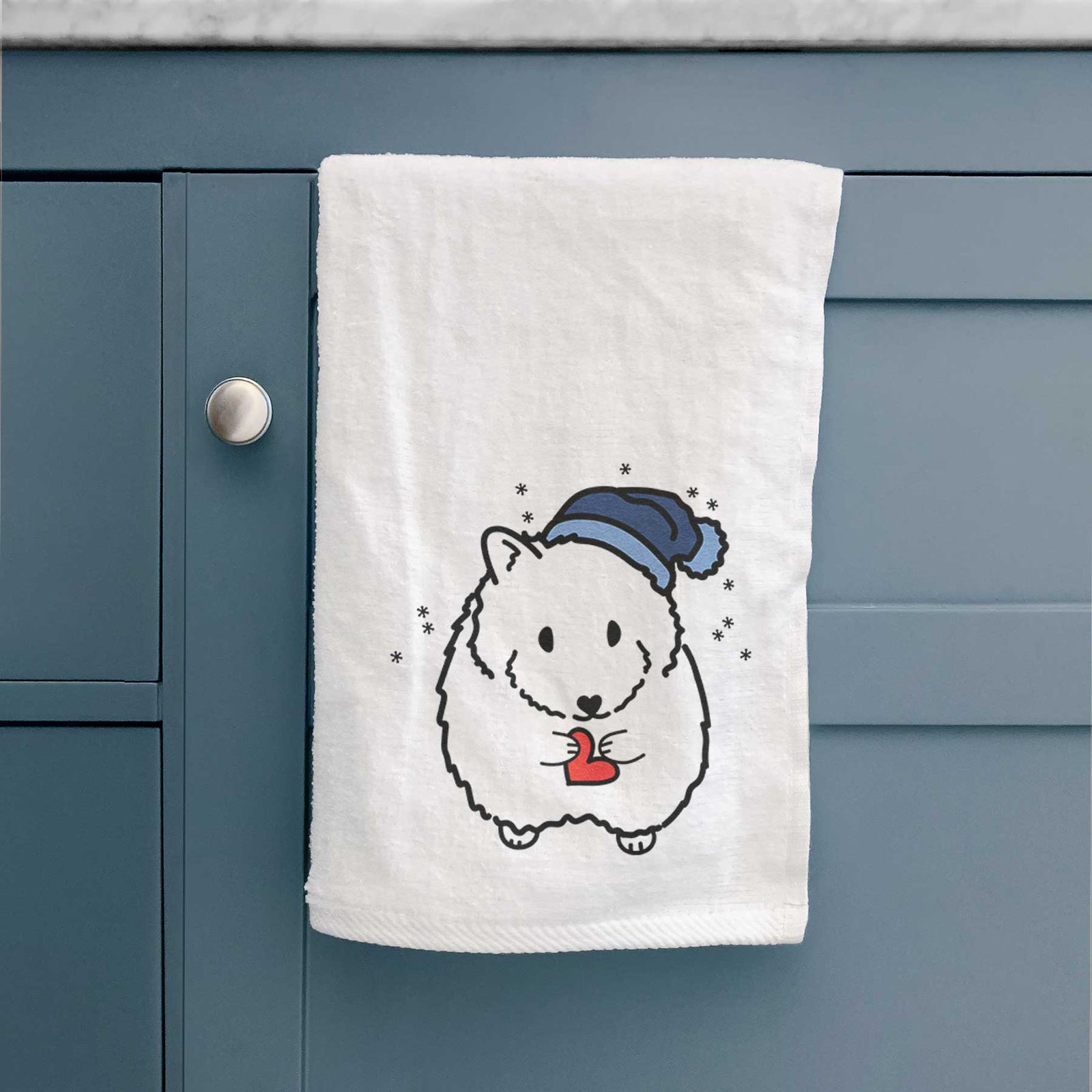 Frosty Hamster - Hilga - Decorative Hand Towel