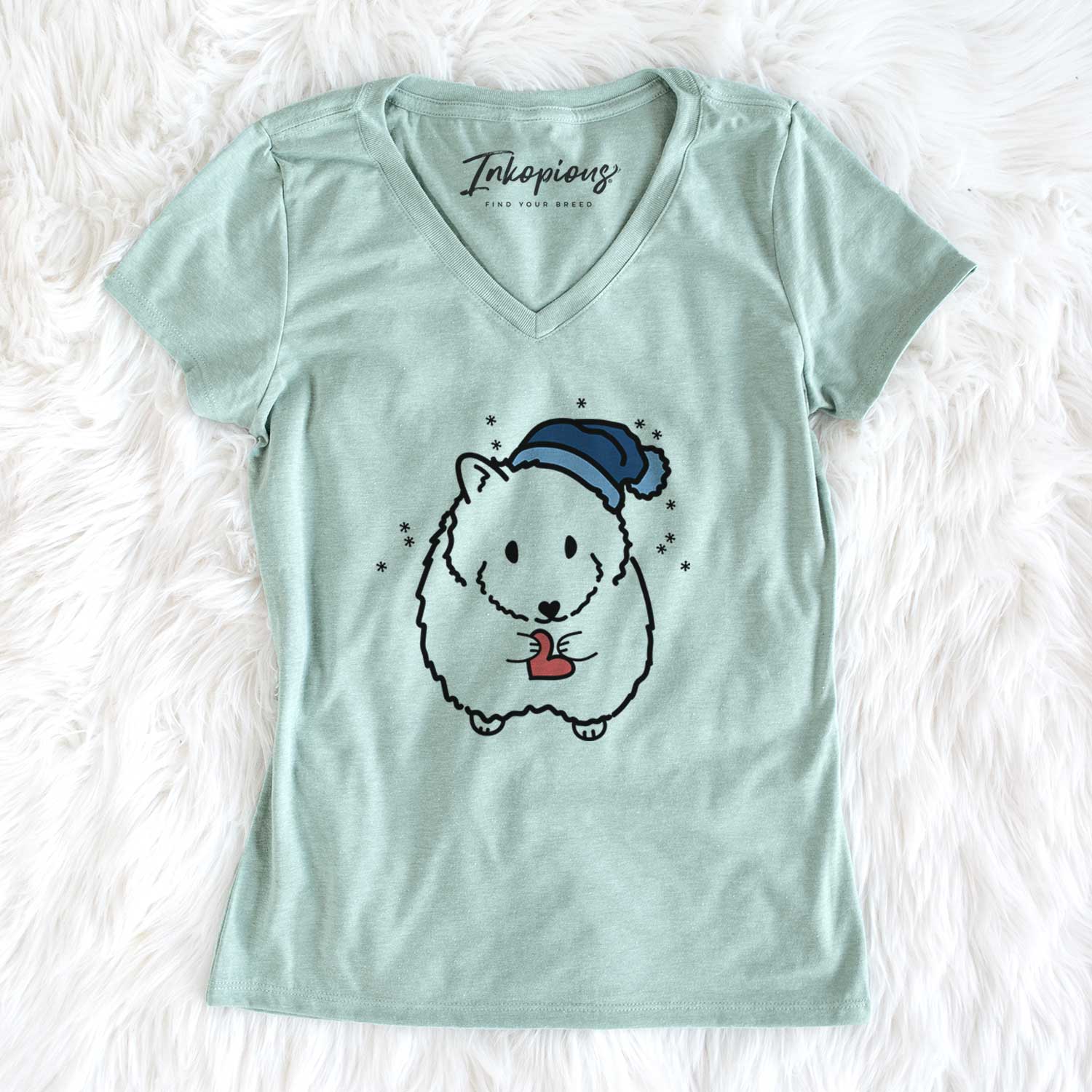 Frosty Hamster - Hilga - Women's V-neck Shirt