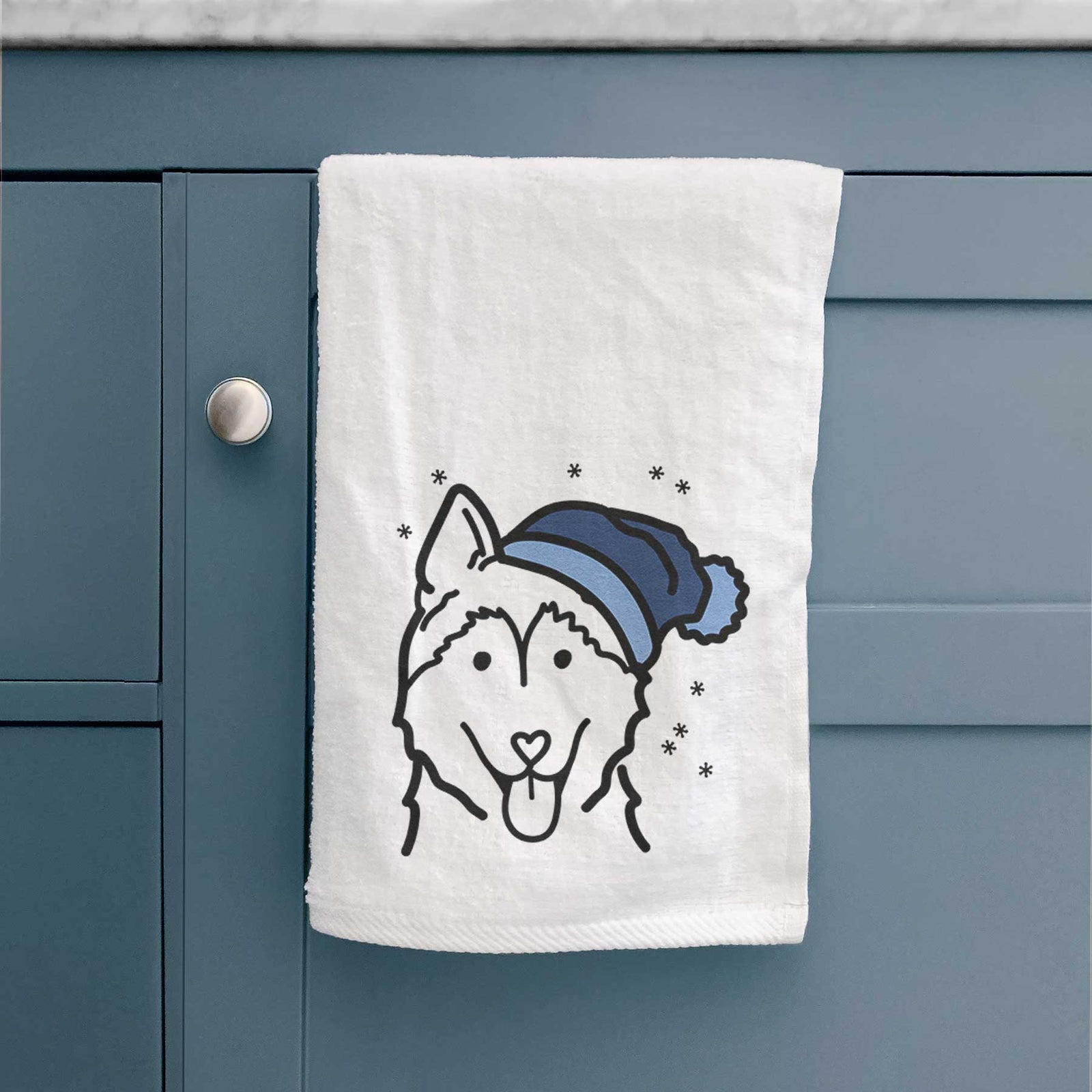 Frosty Siberian Husky - Decorative Hand Towel