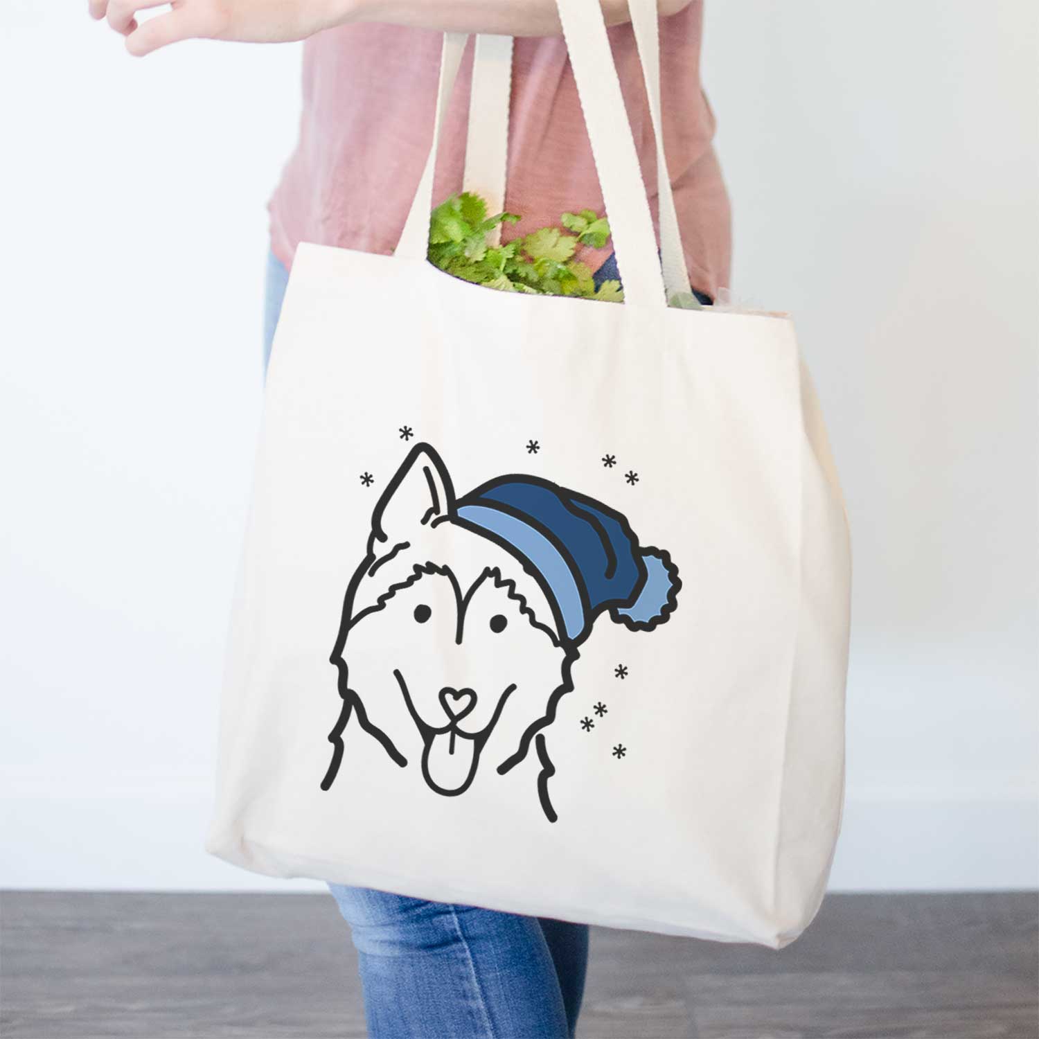 Frosty Siberian Husky - Tote Bag