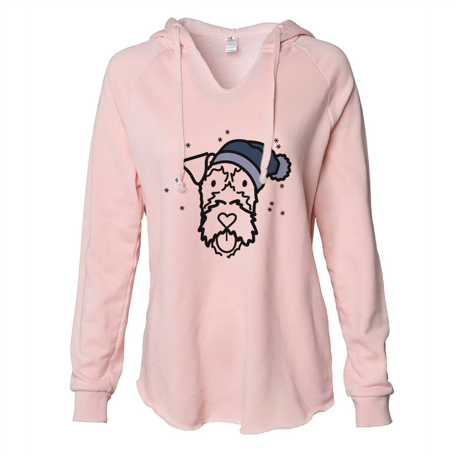 Frosty Irish Terrier - Cali Wave Hooded Sweatshirt