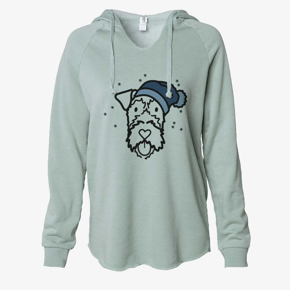 Frosty Irish Terrier - Cali Wave Hooded Sweatshirt