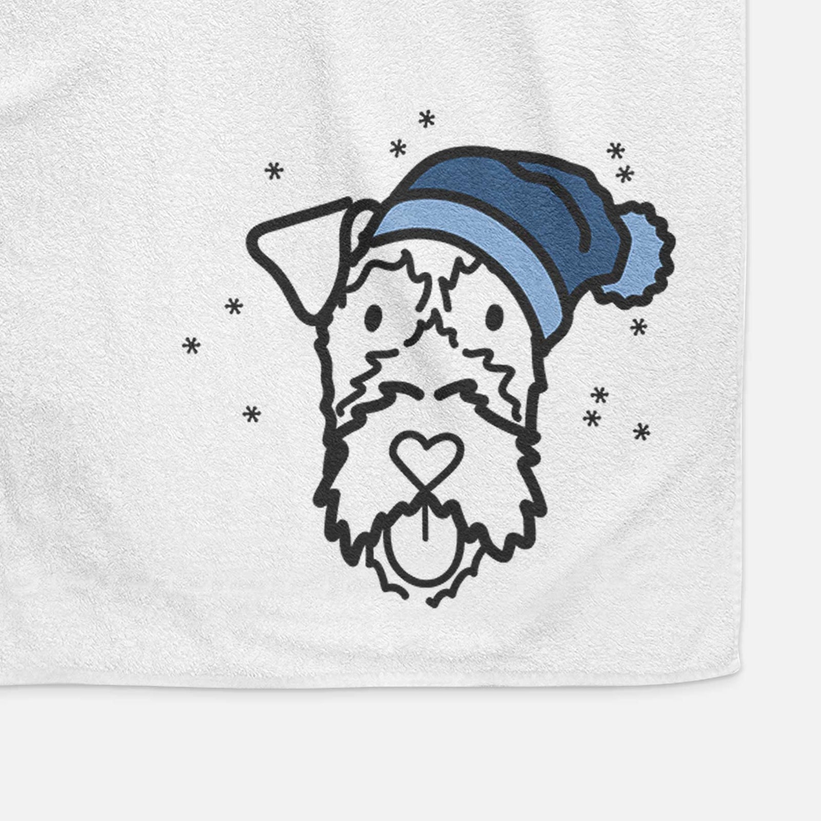 Frosty Irish Terrier - Decorative Hand Towel