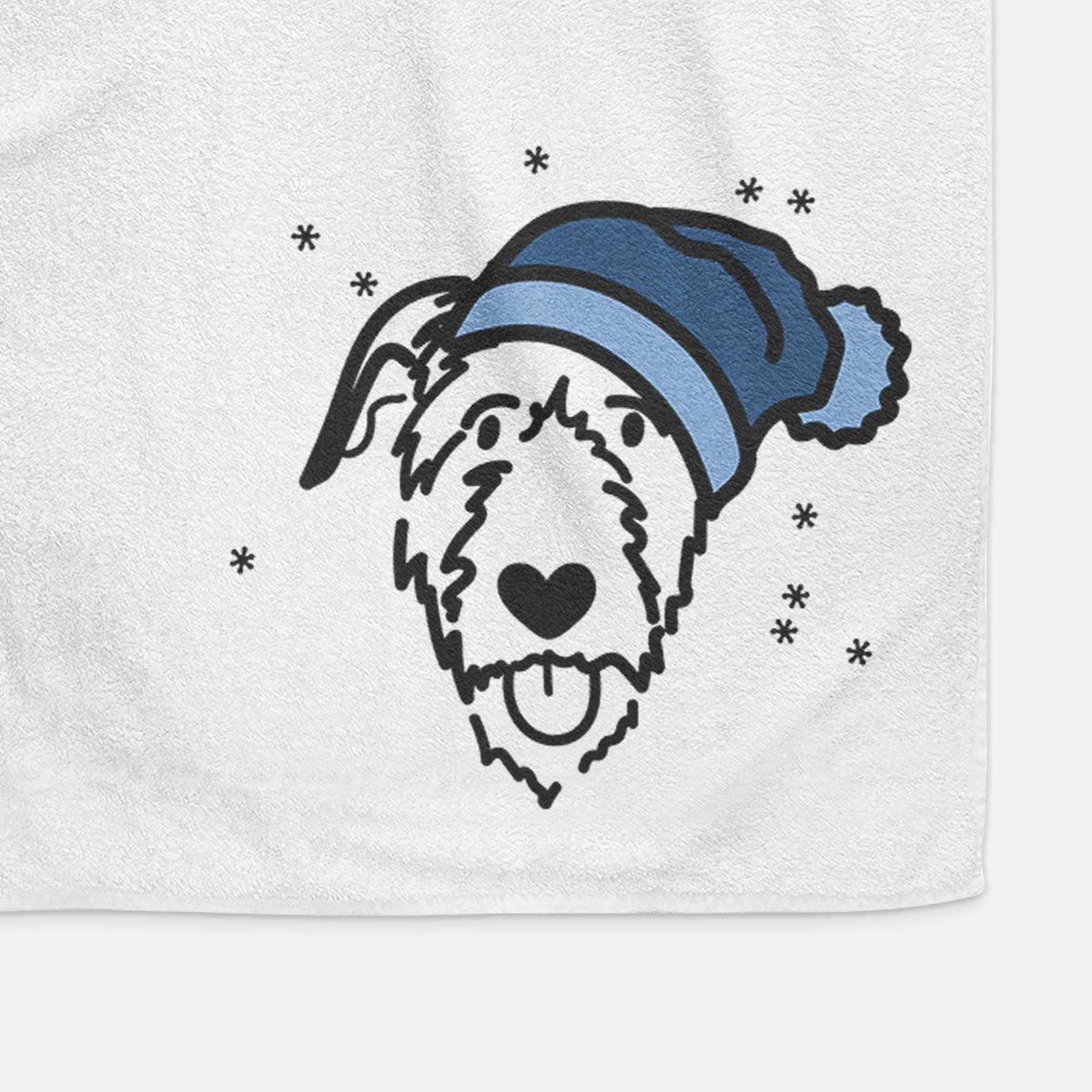 Frosty Irish Wolfhound - Decorative Hand Towel
