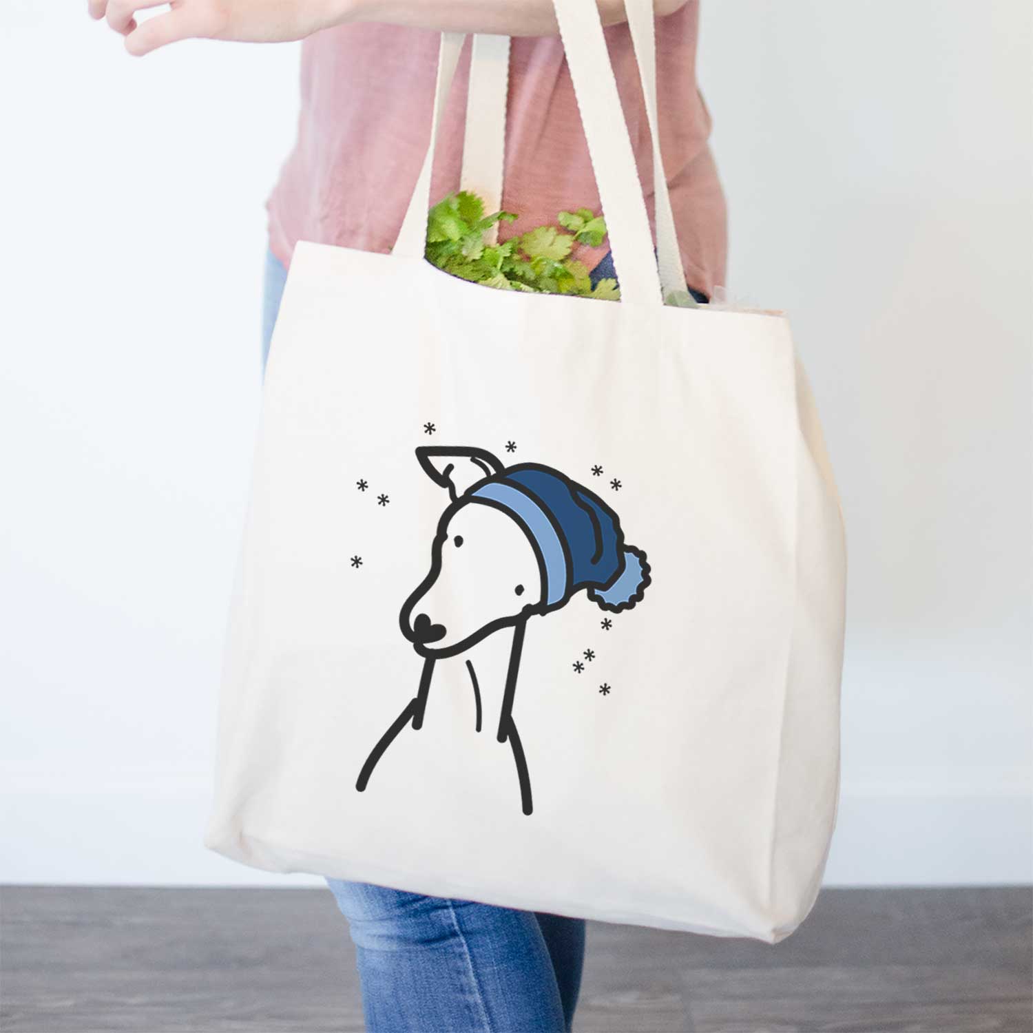 Frosty Italian Greyhound - Tote Bag