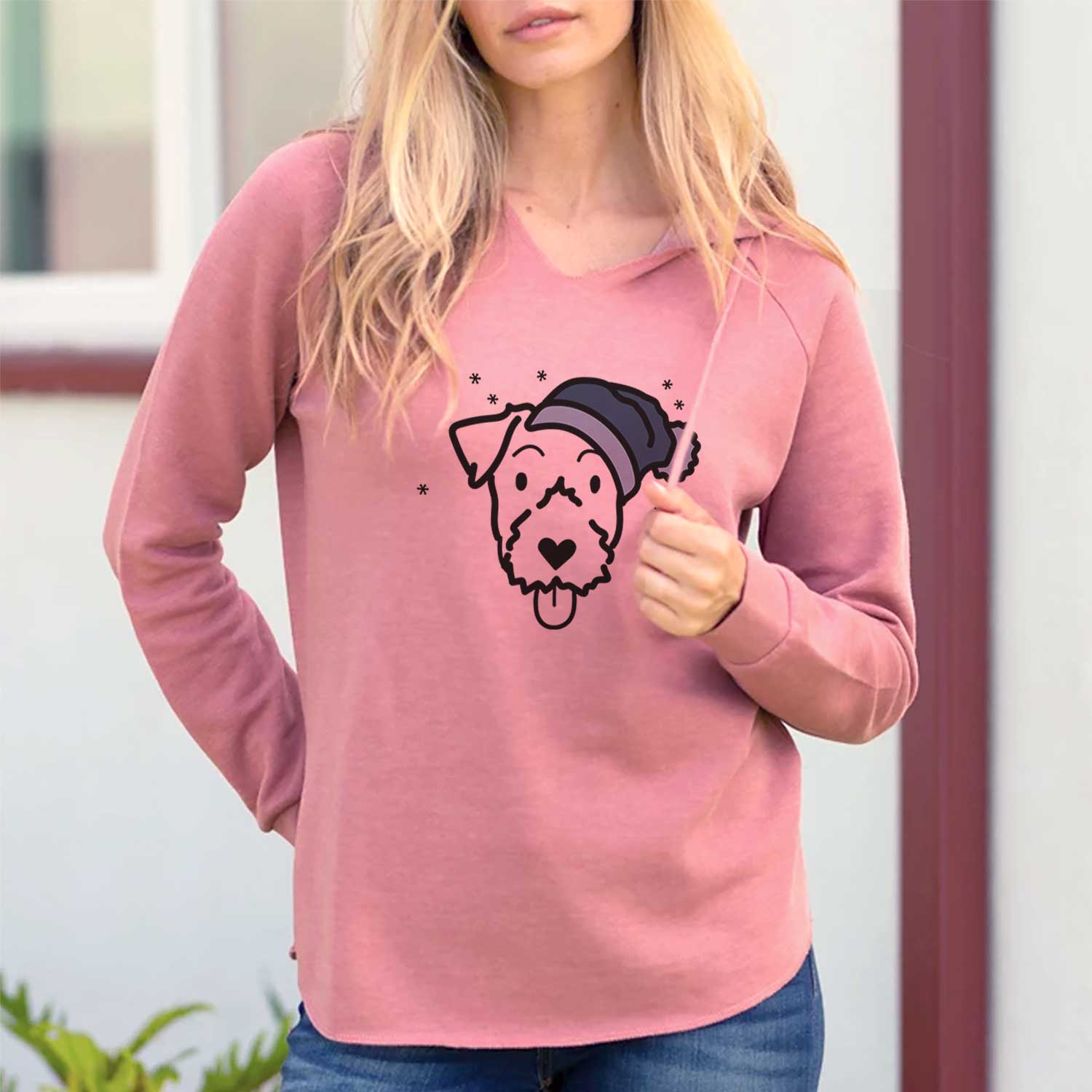 Frosty Jack Russell Terrier - Cali Wave Hooded Sweatshirt