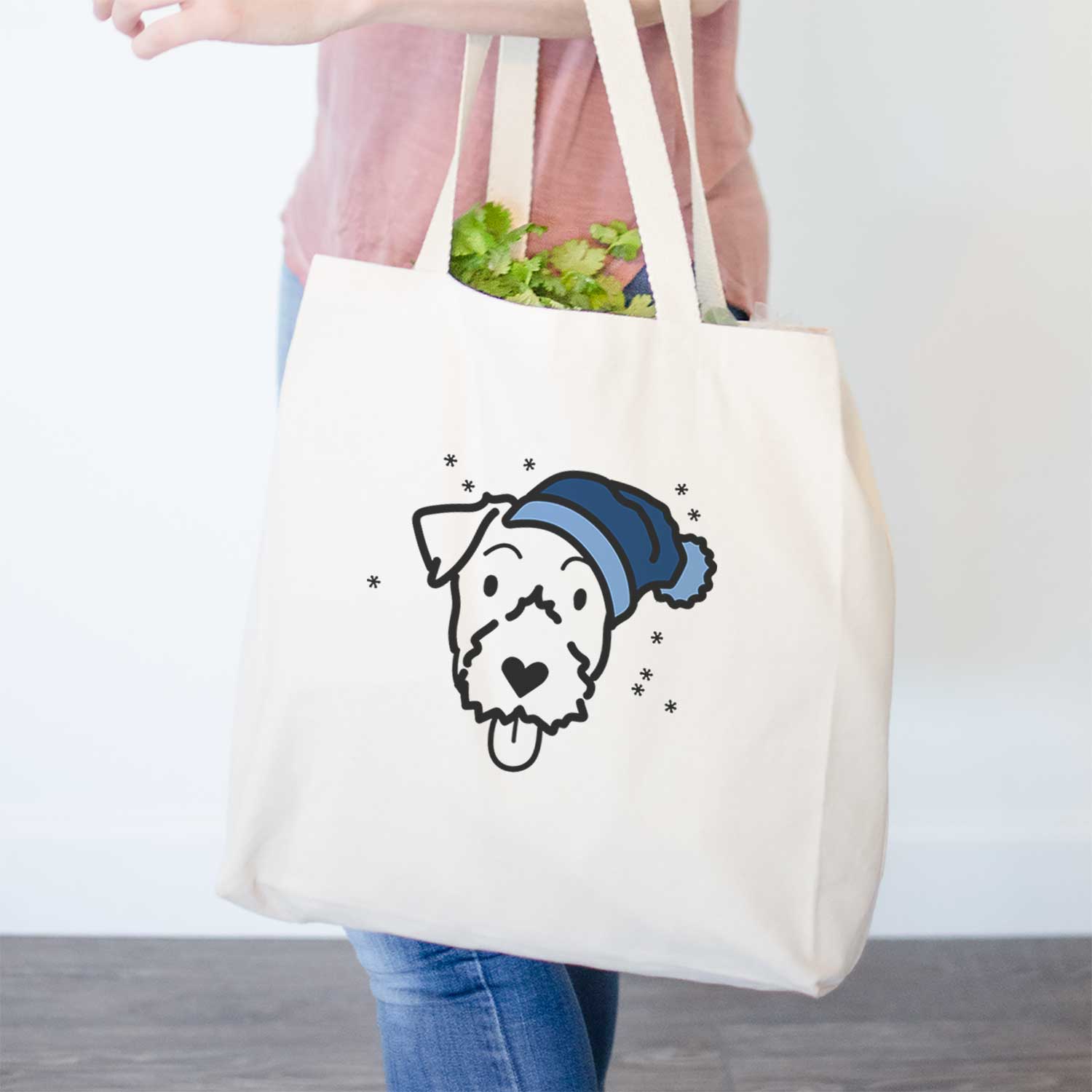 Frosty Jack Russell Terrier - Tote Bag