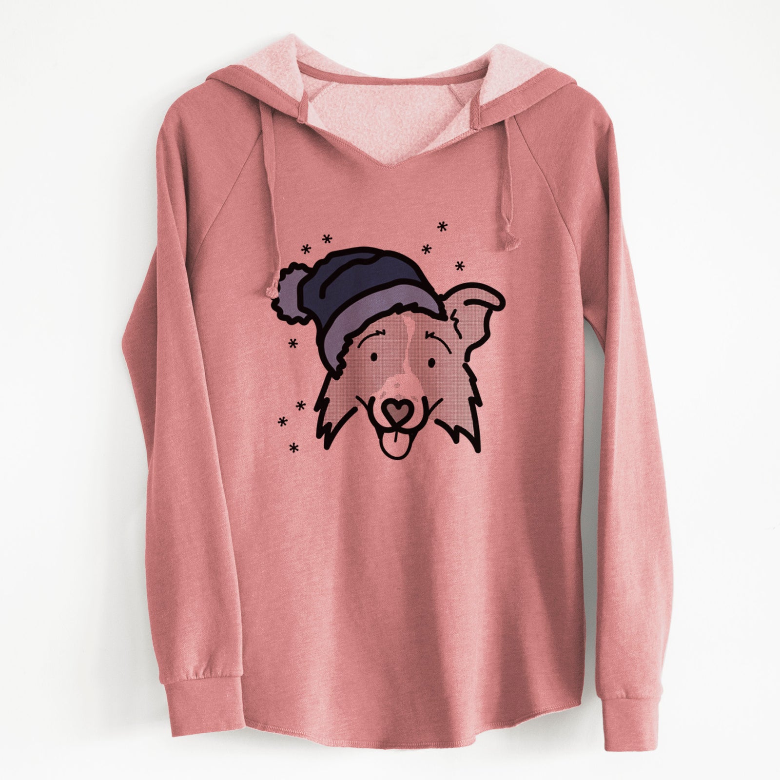 Frosty Border Collie 2.0 - Jam - Cali Wave Hooded Sweatshirt