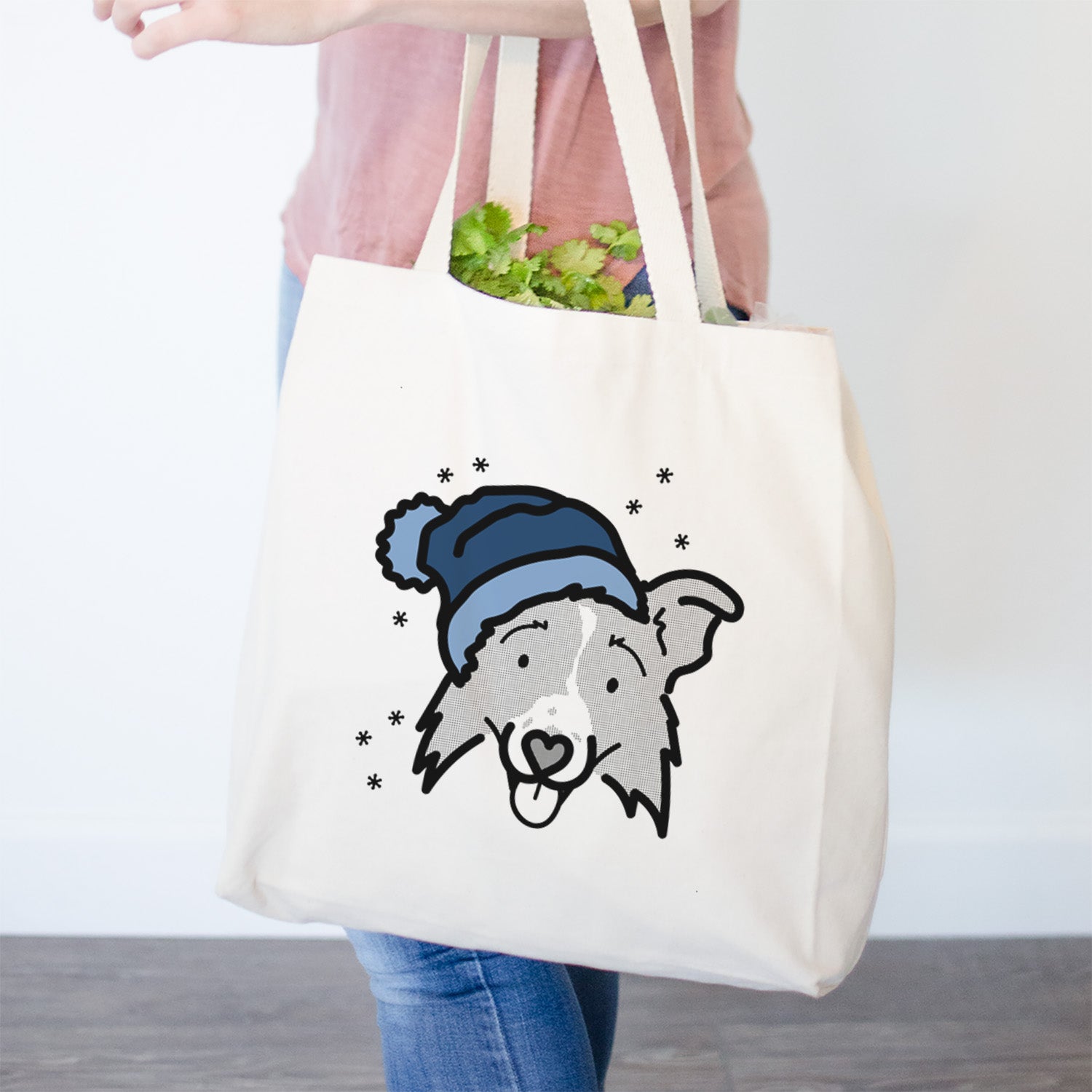 Frosty Border Collie 2.0 - Jam - Tote Bag