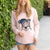 Frosty Border Collie - Jam - Cali Wave Hooded Sweatshirt