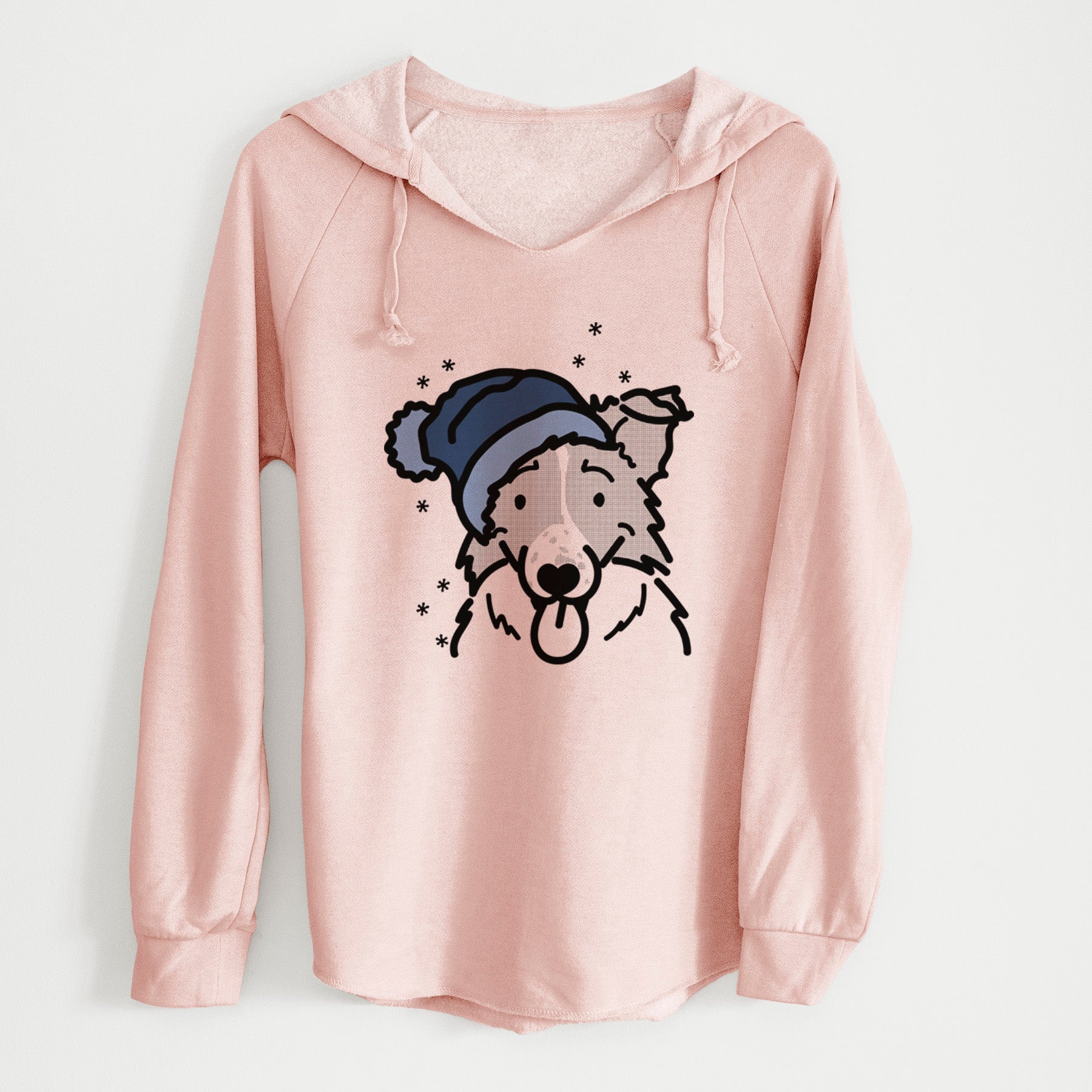 Frosty Border Collie - Jam - Cali Wave Hooded Sweatshirt