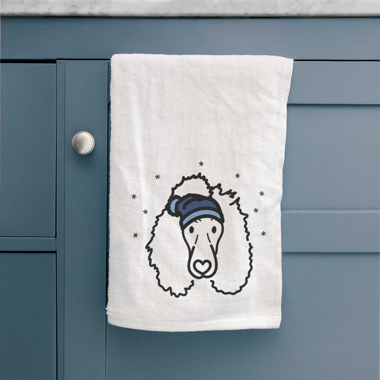 Frosty Standard Poodle - Jemma - Decorative Hand Towel