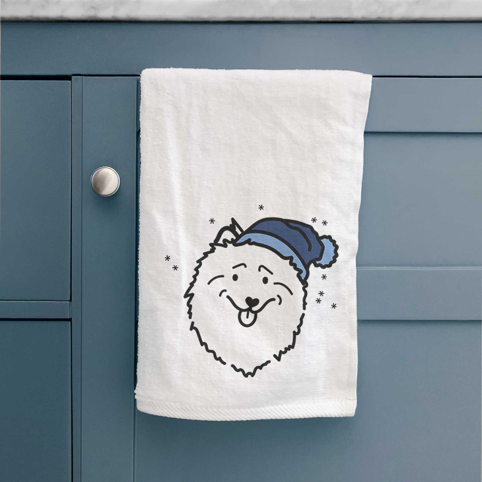 Frosty Keeshond - Decorative Hand Towel