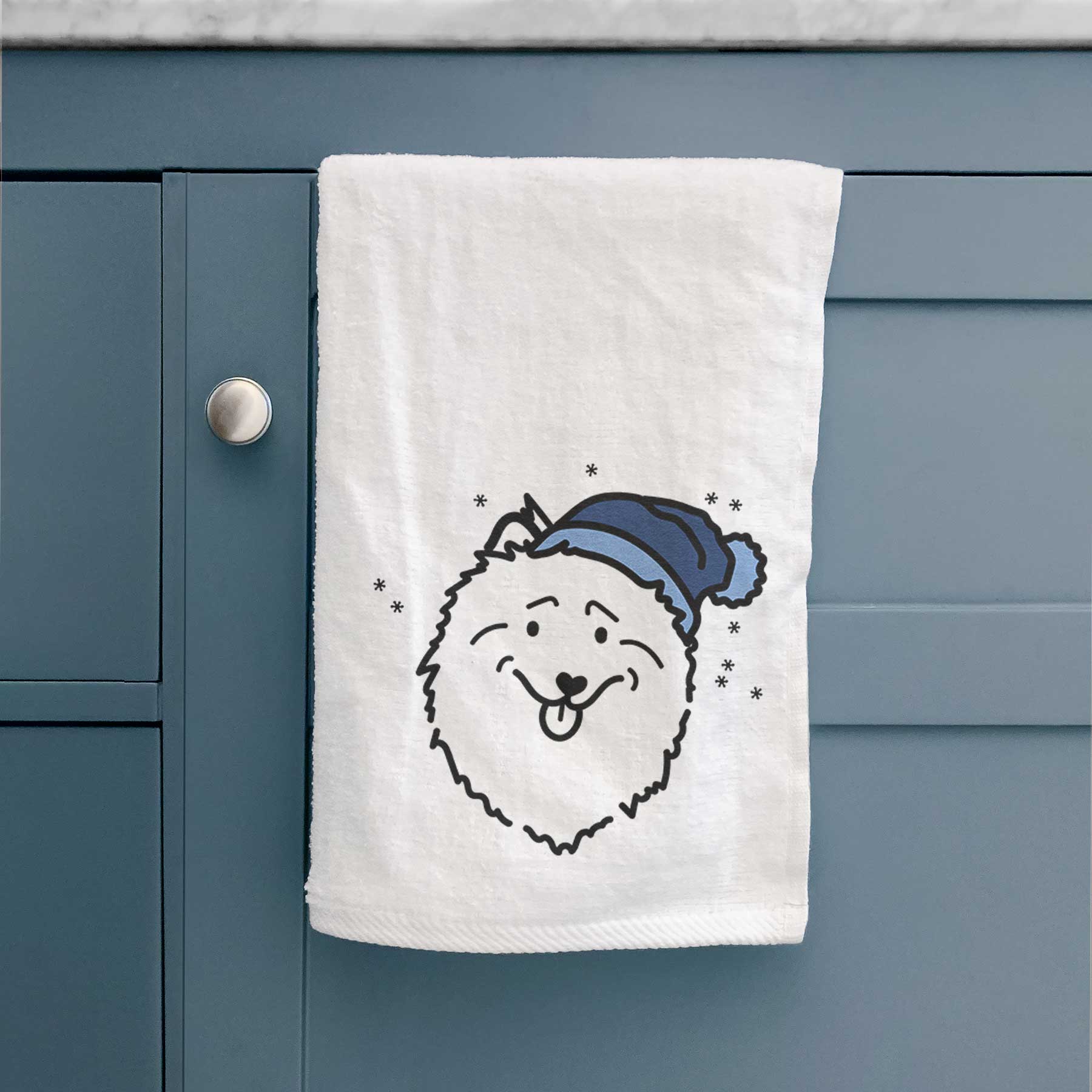 Frosty Keeshond - Decorative Hand Towel