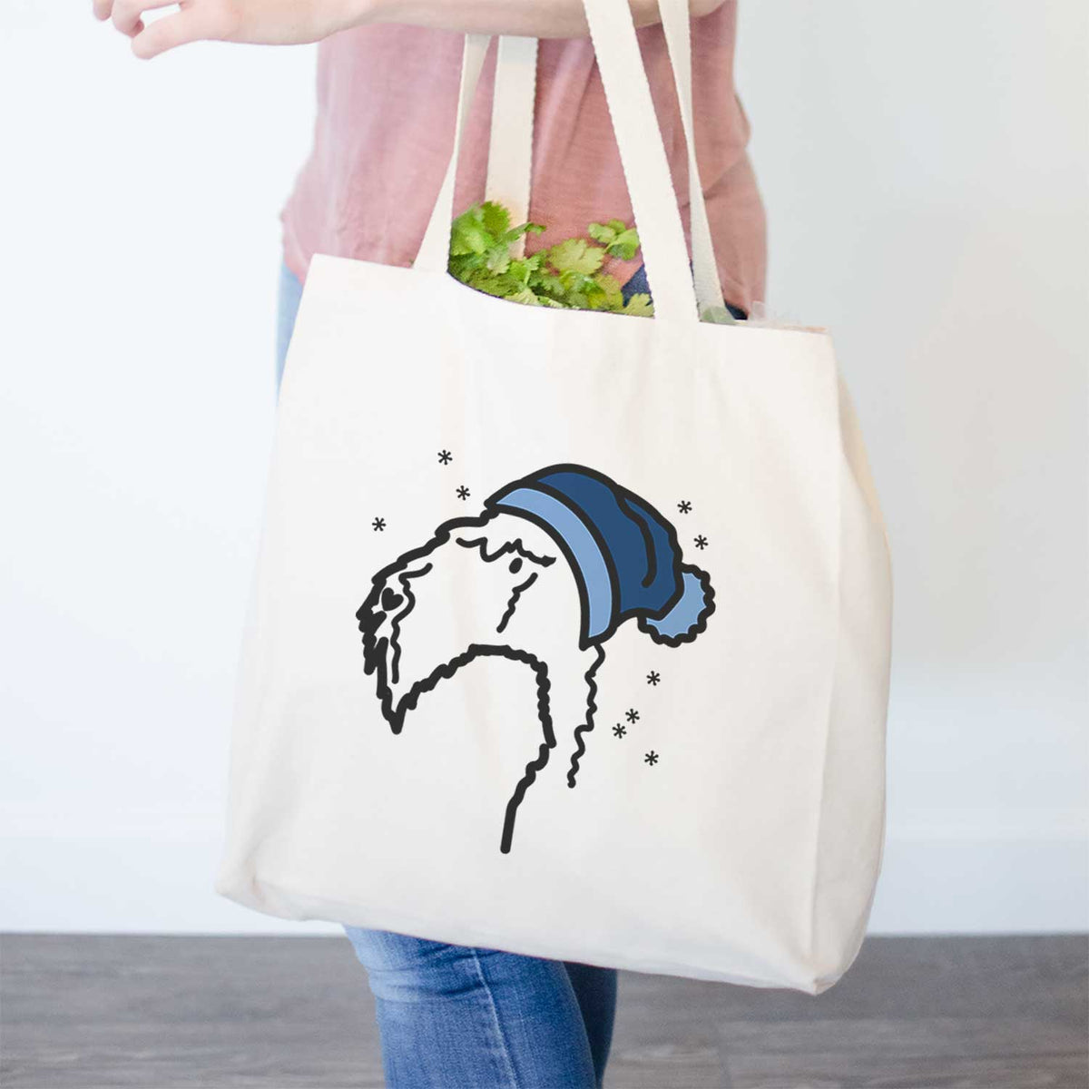 Frosty Kerry Blue Terrier - Tote Bag