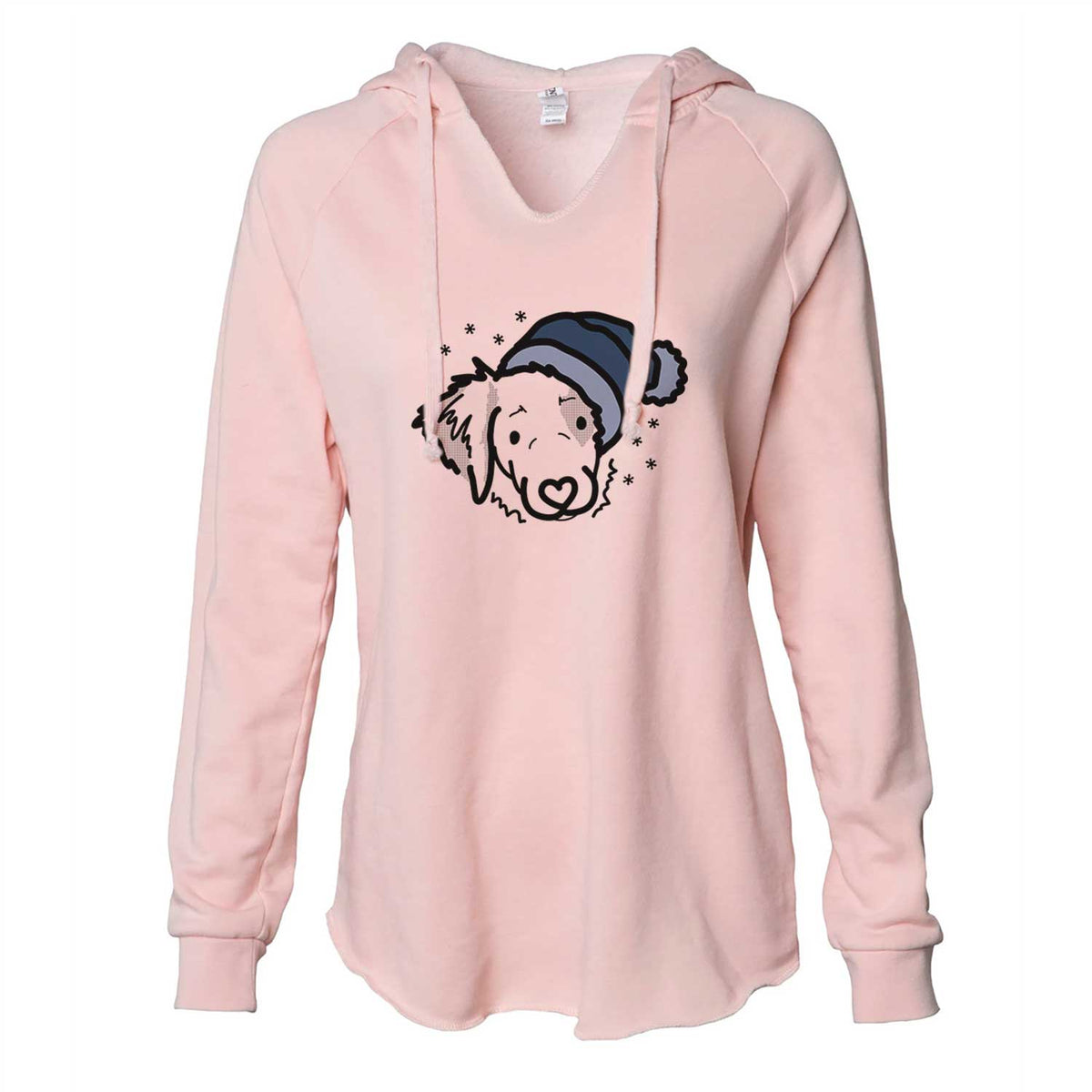 Frosty Brittany Spaniel - Kiva - Cali Wave Hooded Sweatshirt