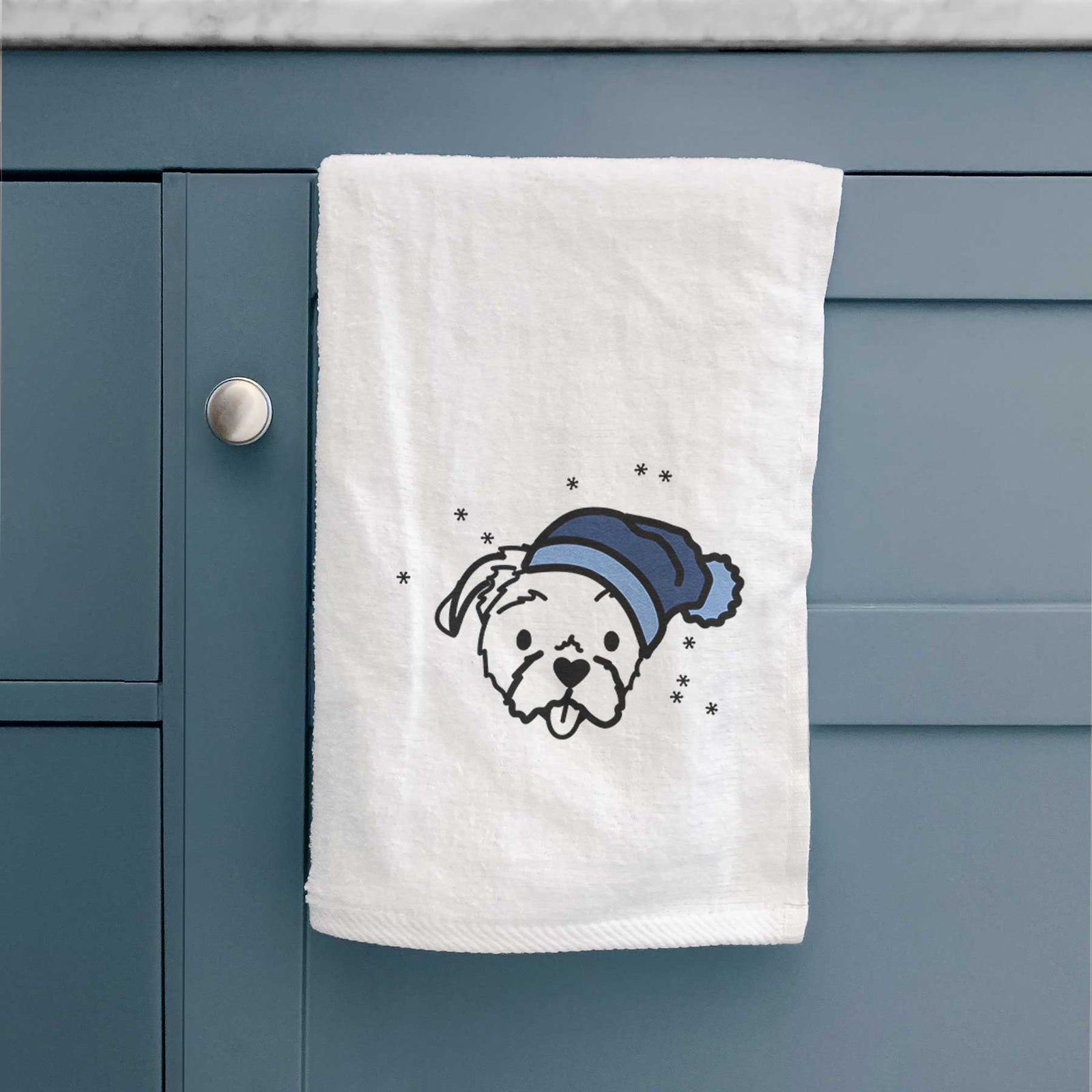 Frosty Shih Tzu - Koko - Decorative Hand Towel