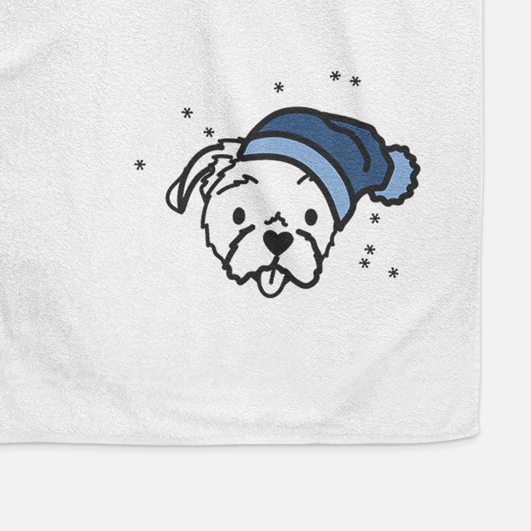 Frosty Shih Tzu - Koko - Decorative Hand Towel