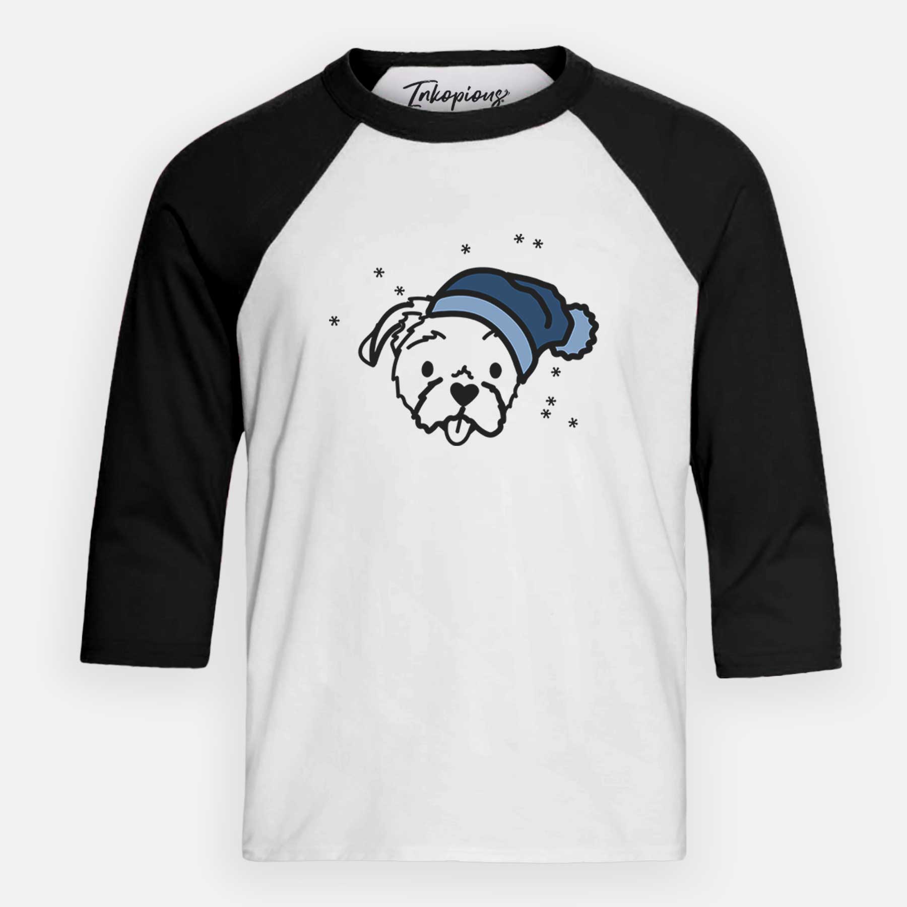 Frosty Shih Tzu - Koko - Youth 3/4 Long Sleeve