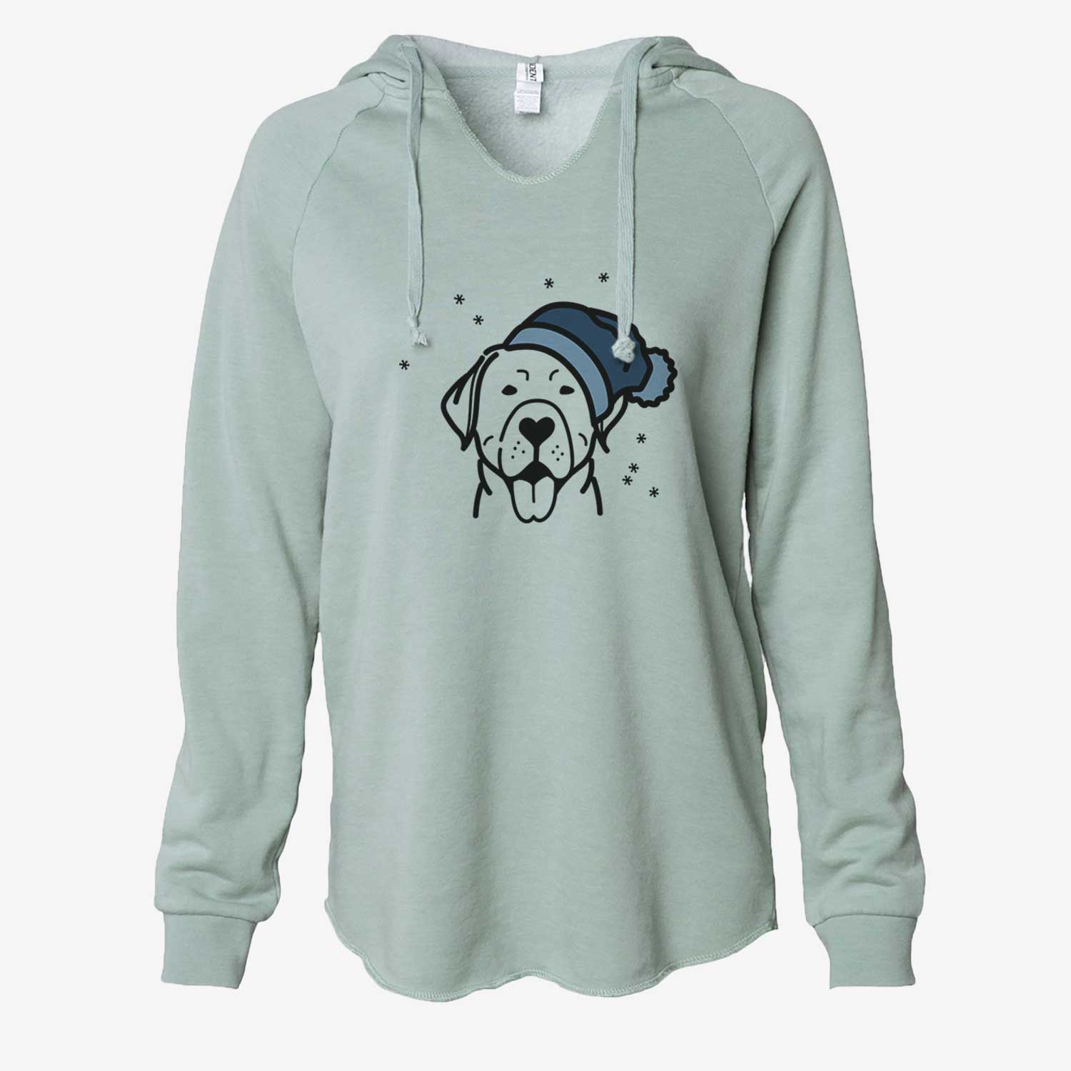 Frosty Labrador Retriever - Cali Wave Hooded Sweatshirt