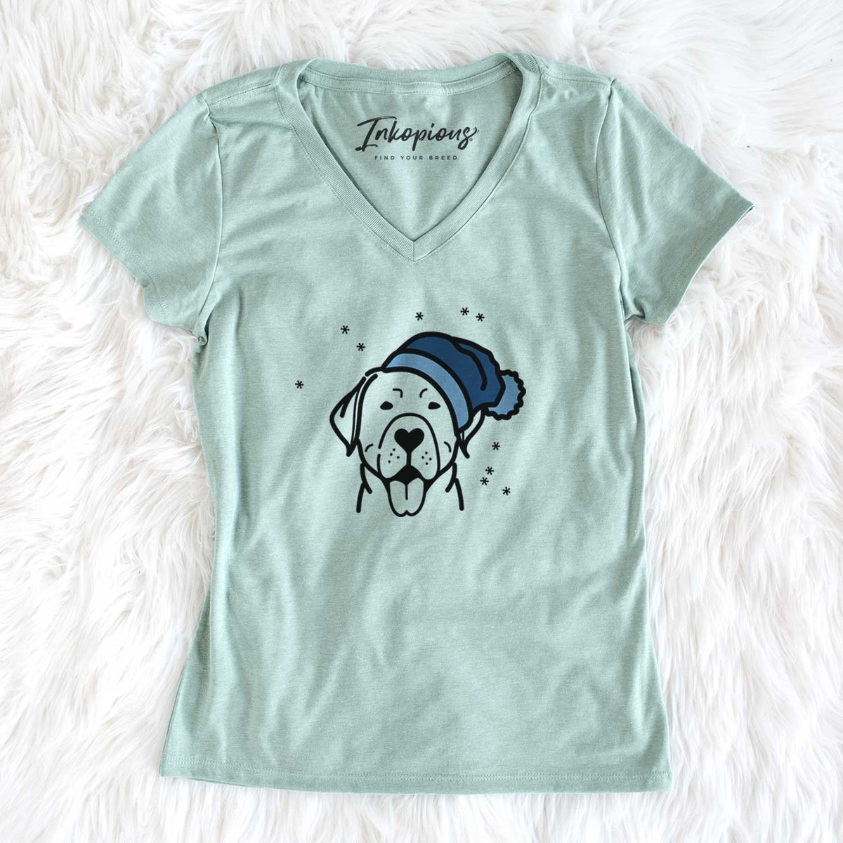 Frosty Labrador Retriever - Women&#39;s V-neck Shirt