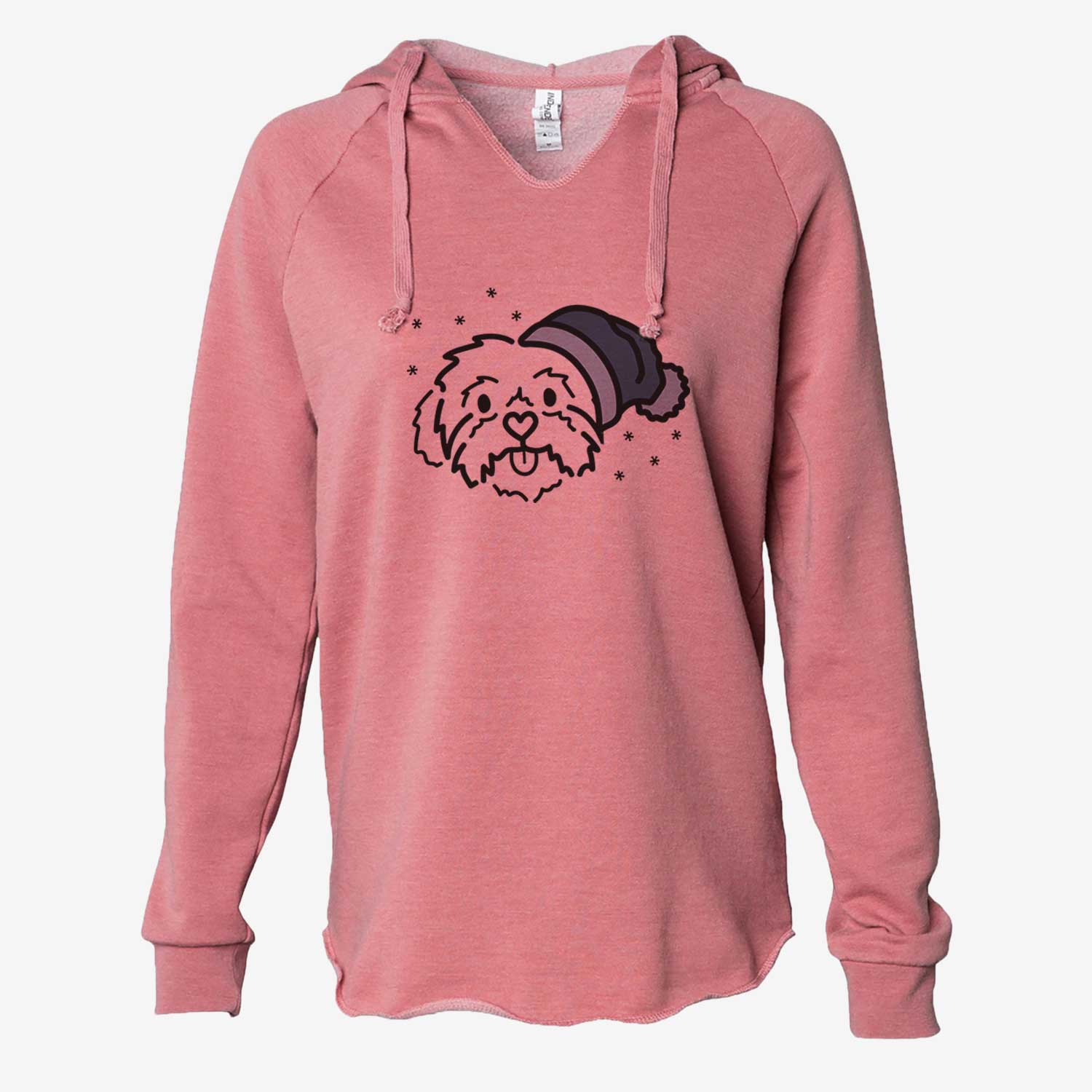 Frosty Shih Tzu - Leo - Cali Wave Hooded Sweatshirt