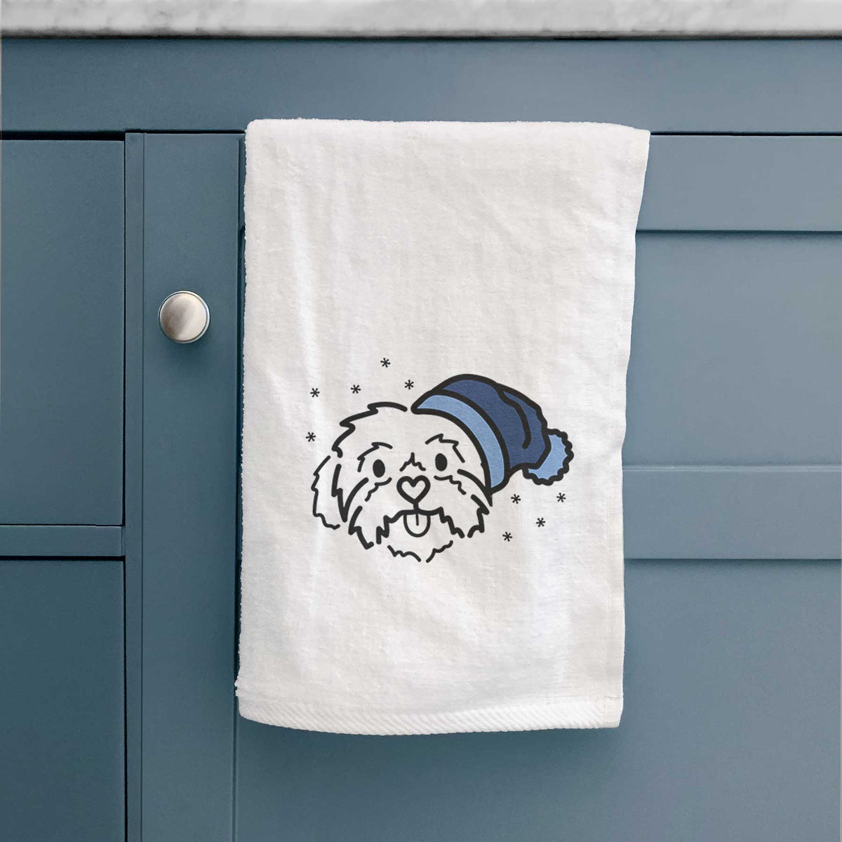 Frosty Shih Tzu - Leo - Decorative Hand Towel