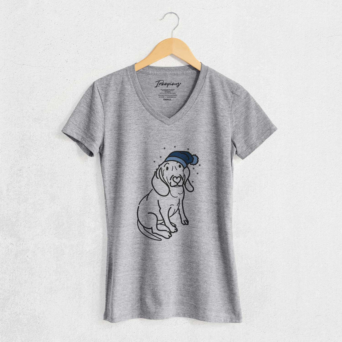 Frosty Beagle - Lilly - Women's V-neck Shirt