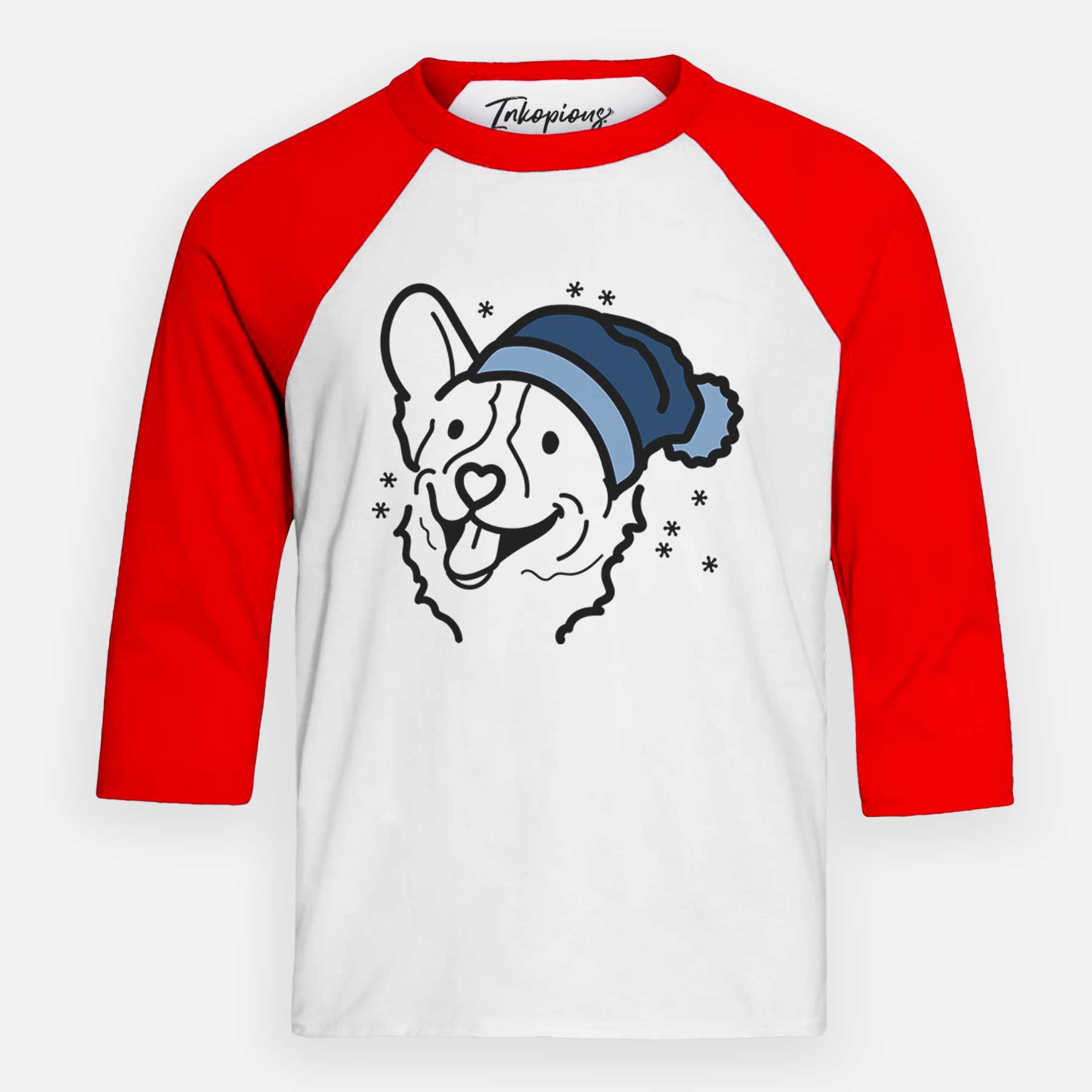 Frosty Corgi - Lily - Youth 3/4 Long Sleeve