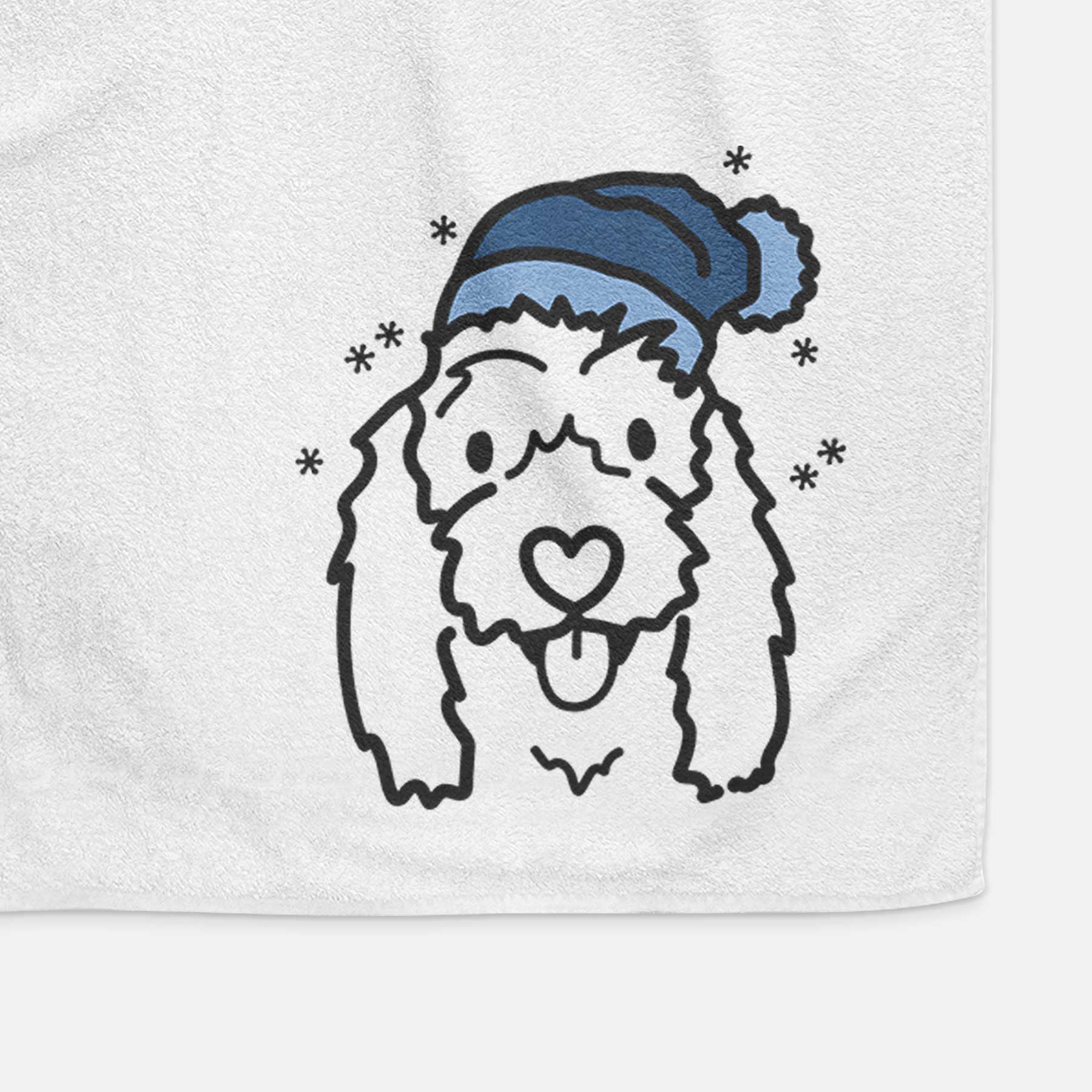 Frosty Coton de Tulear - Louie - Decorative Hand Towel