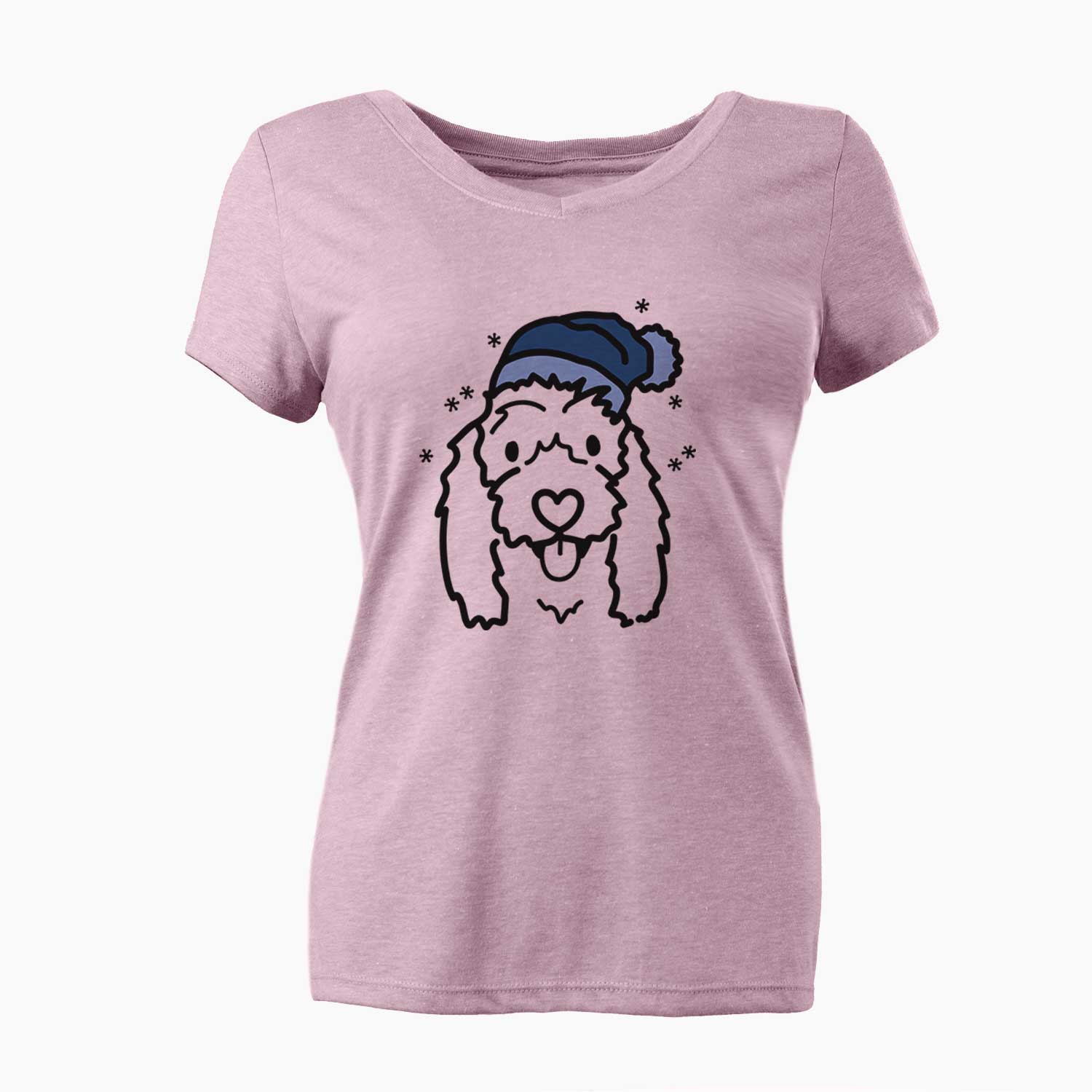 Frosty Coton de Tulear - Louie - Women's V-neck Shirt