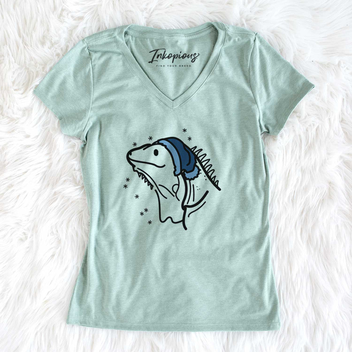 Frosty Iguana - Louie - Women&#39;s V-neck Shirt