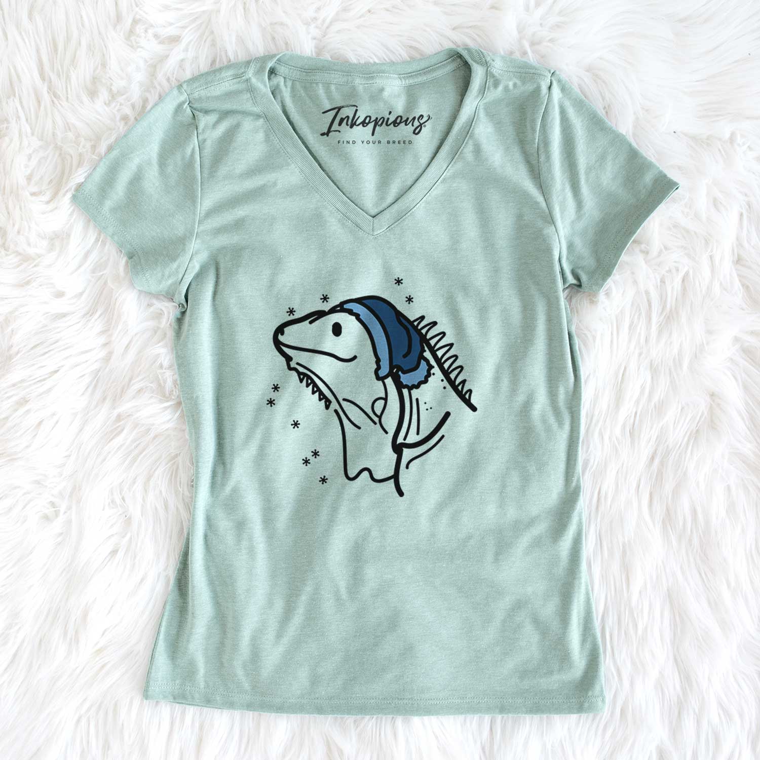 Frosty Iguana - Louie - Women's V-neck Shirt