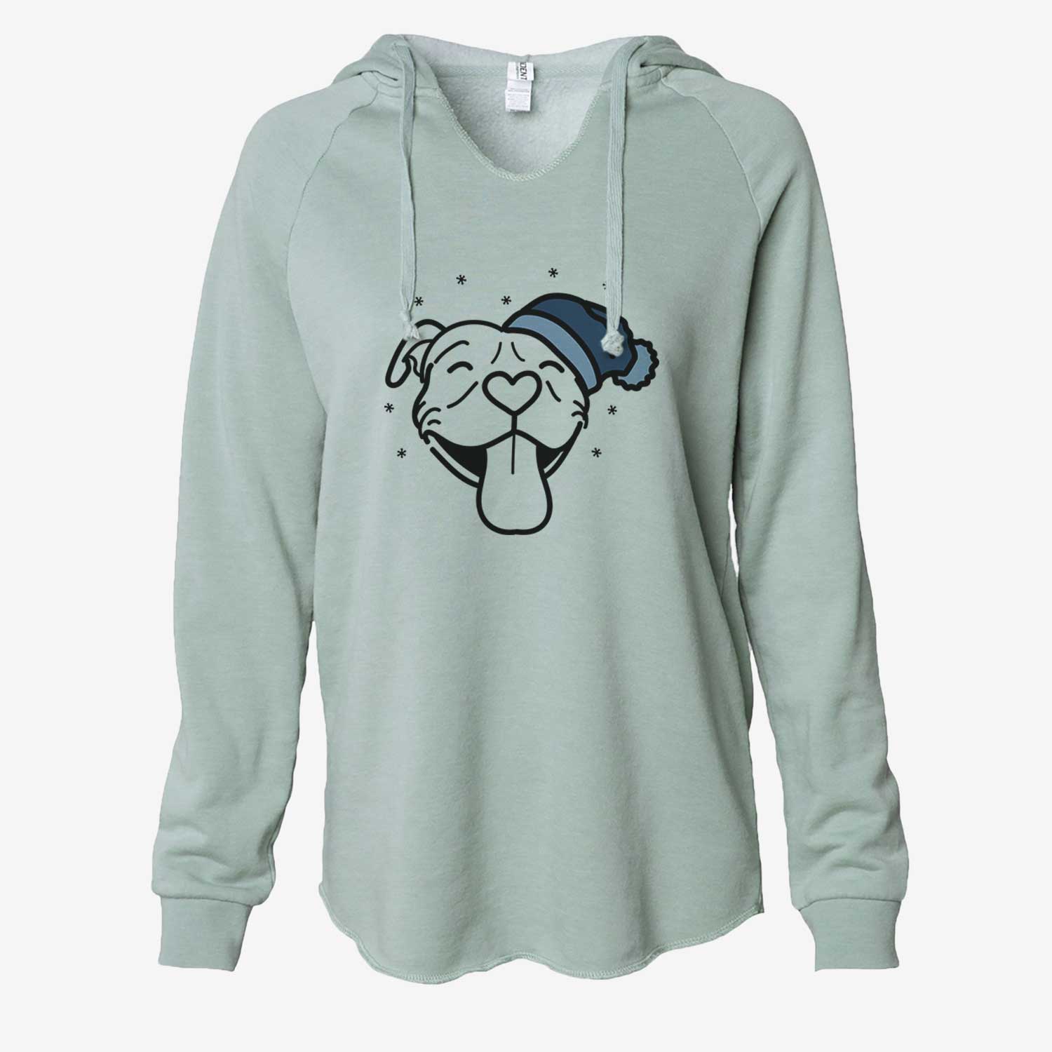 Frosty Pitbull - Louie - Cali Wave Hooded Sweatshirt