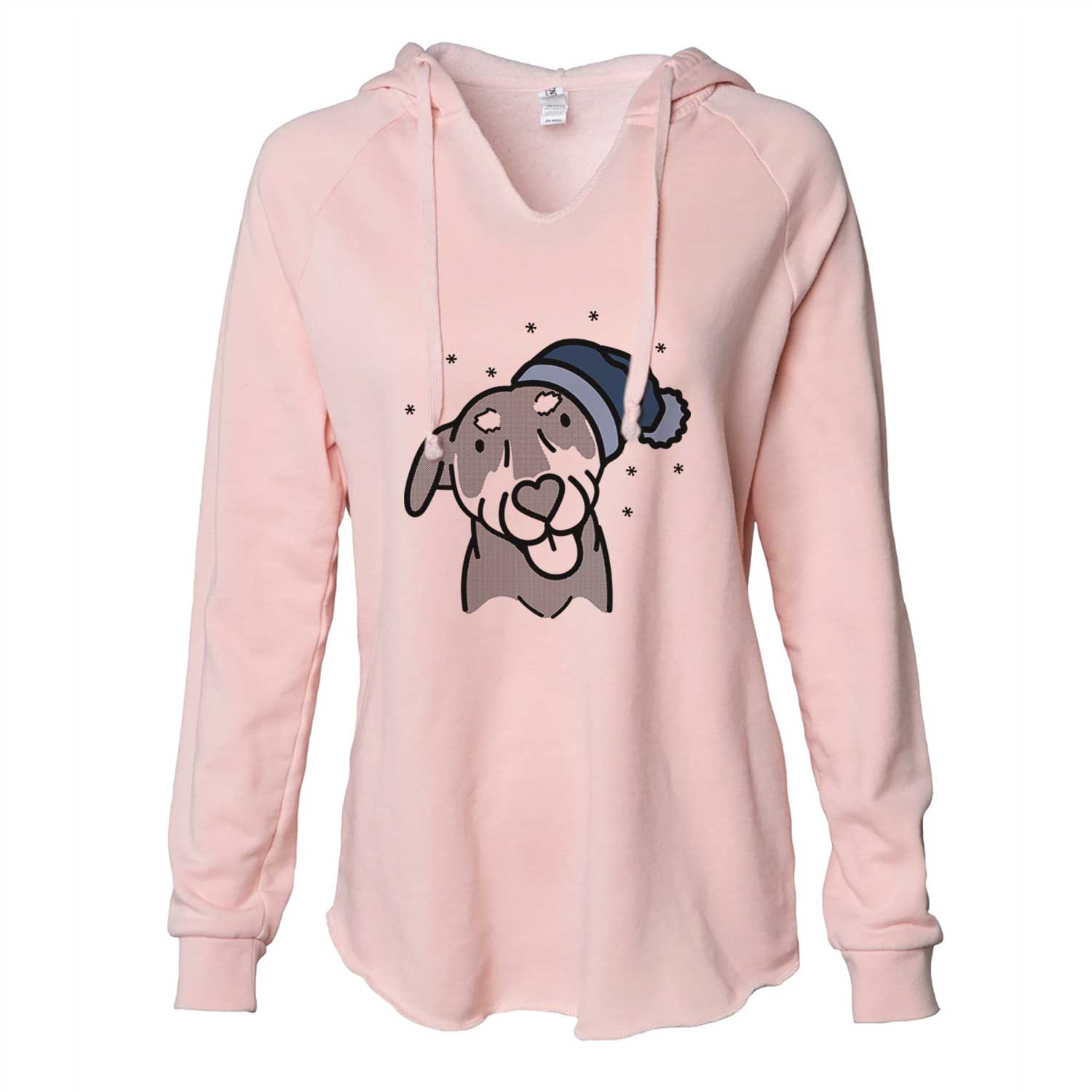 Frosty Mixed Breed - Lousia - Cali Wave Hooded Sweatshirt