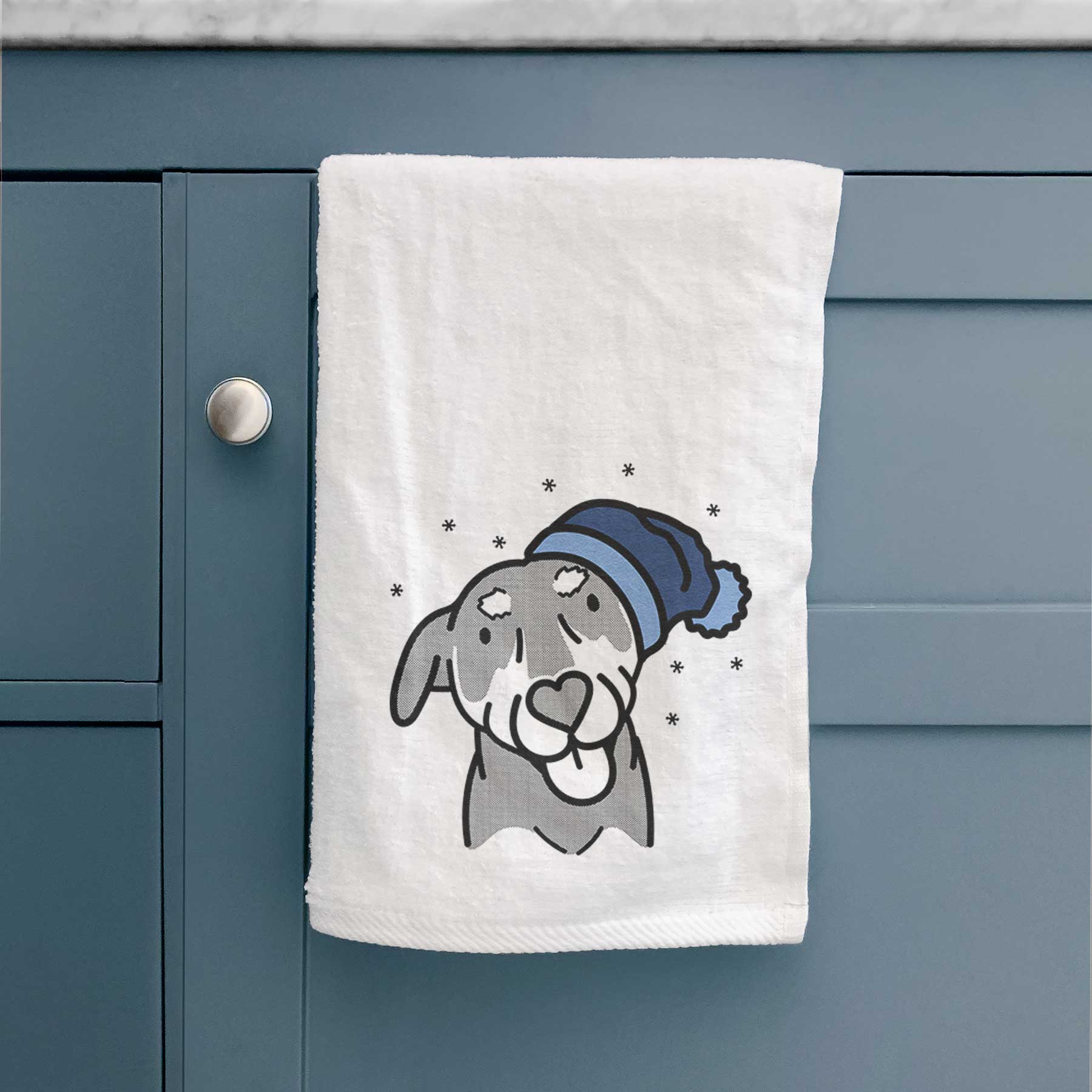 Frosty Mixed Breed - Lousia - Decorative Hand Towel