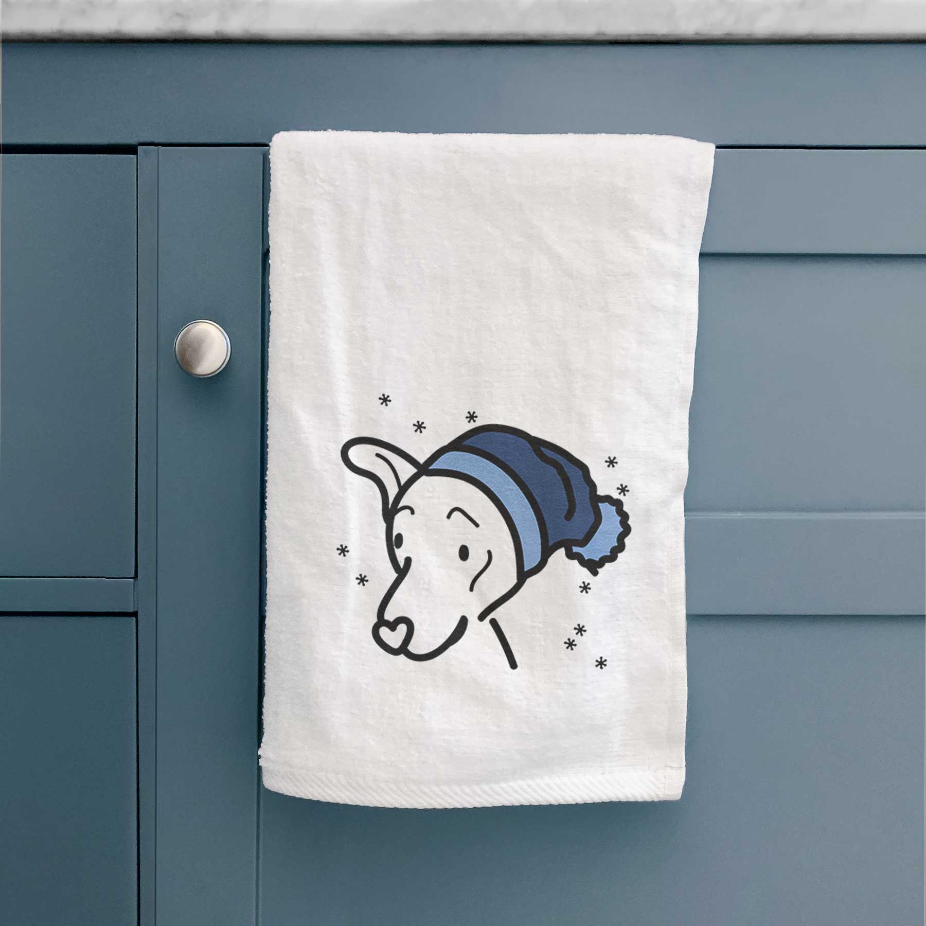 Frosty Mixed Breed - Lucky - Decorative Hand Towel