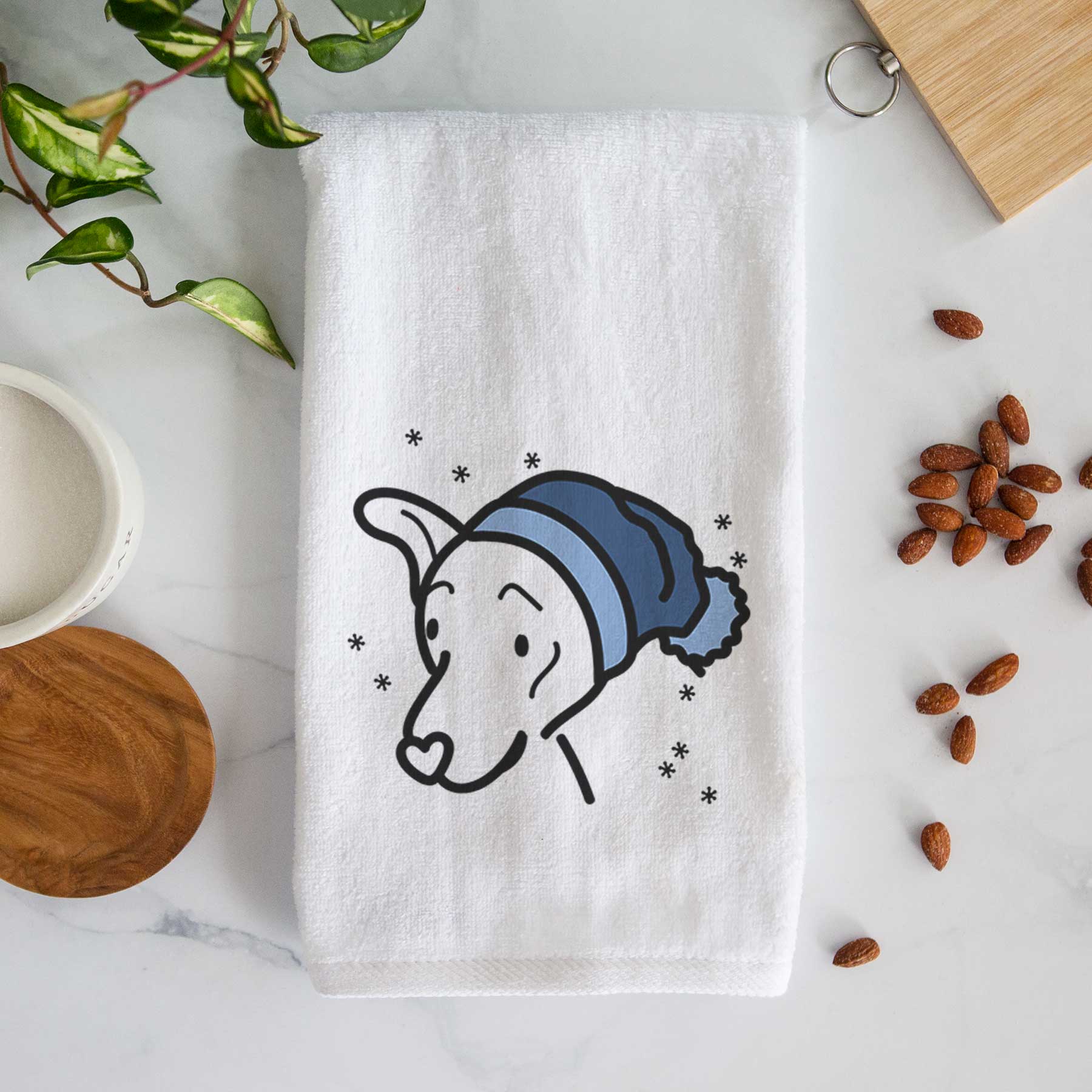 Frosty Mixed Breed - Lucky - Decorative Hand Towel