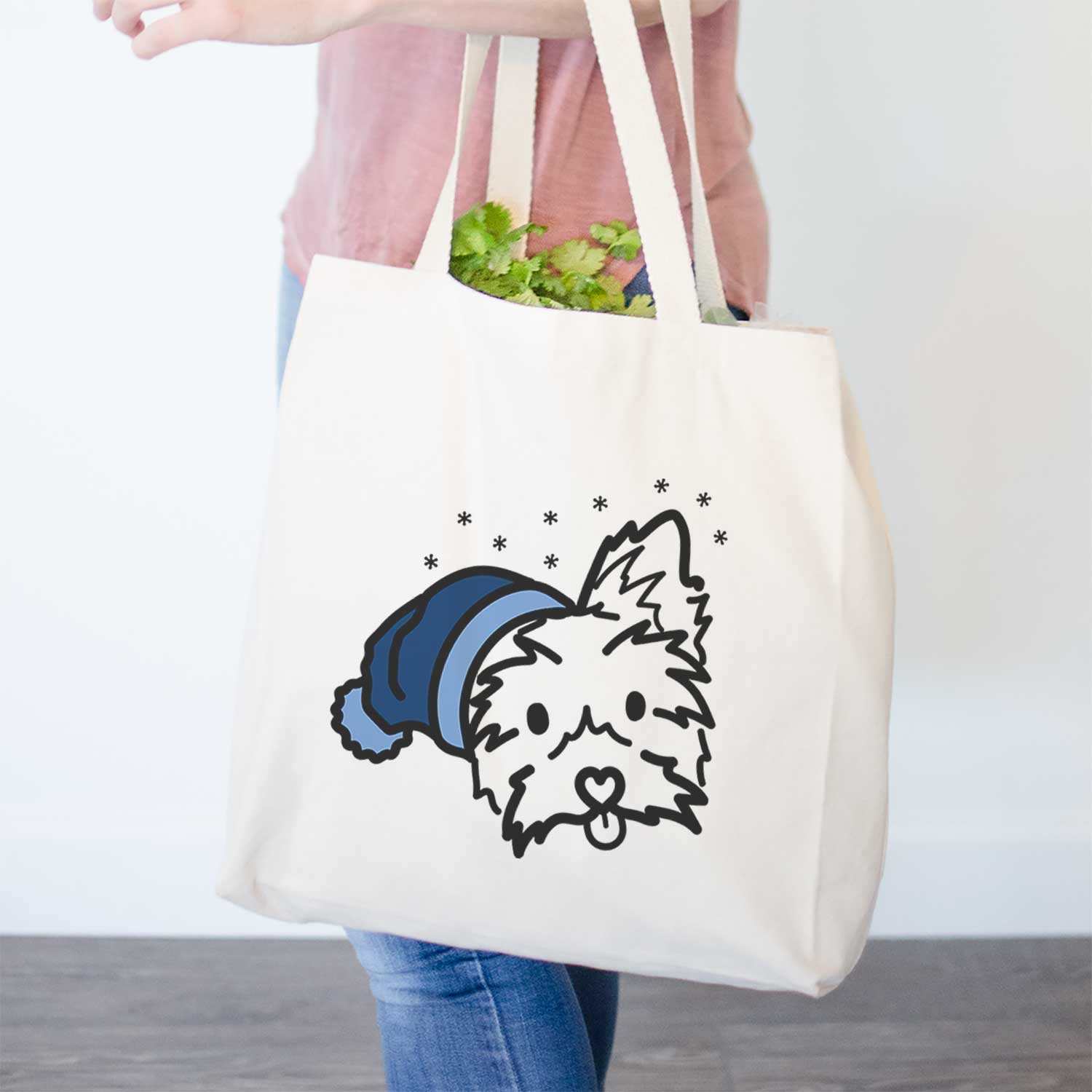 Frosty Yorkshire Terrier - Luna - Tote Bag