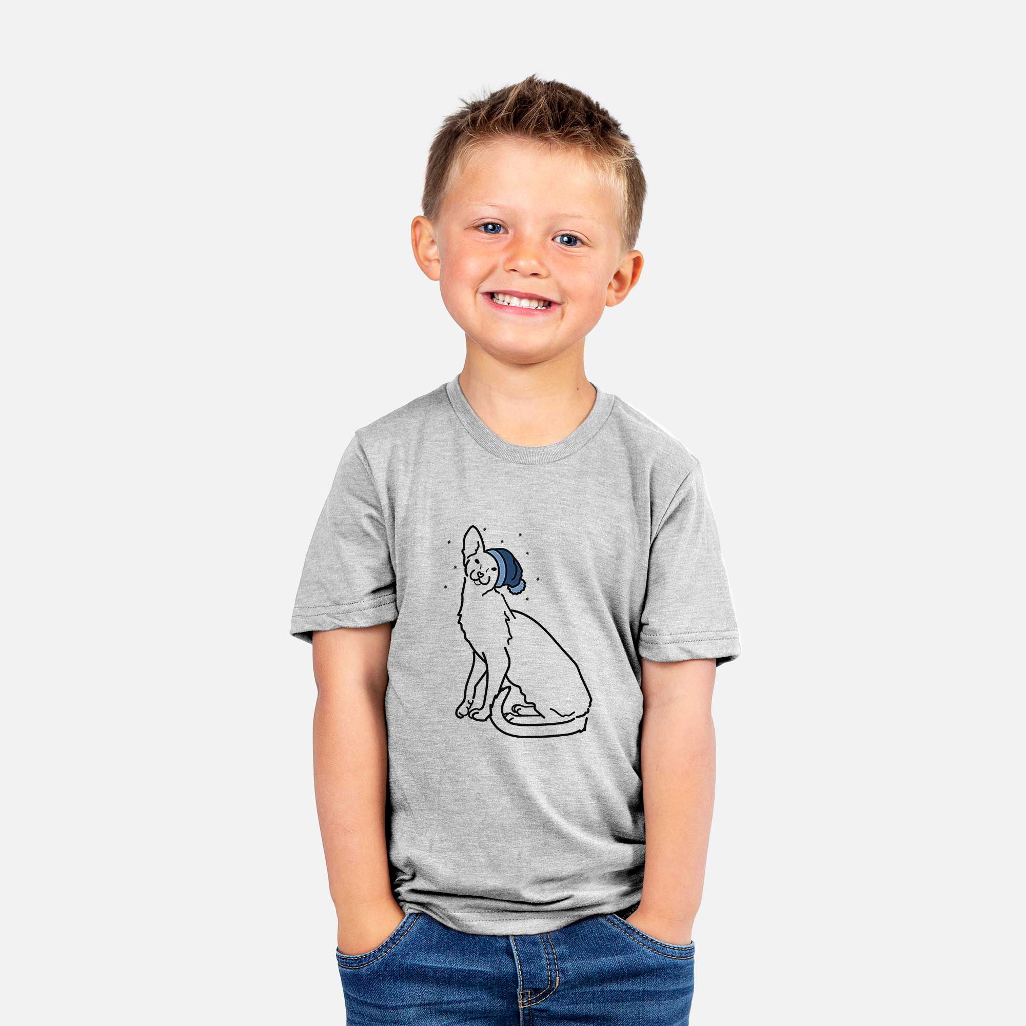 Frosty Oriental Shorthair Cat - Lyra - Kids/Youth/Toddler Shirt