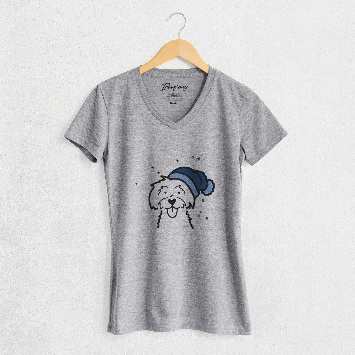 Frosty Maltese - Women's V-neck Shirt