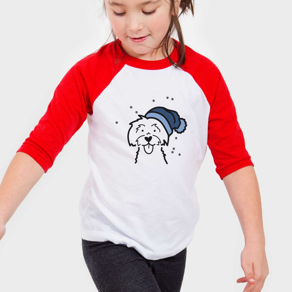 Frosty Maltese - Youth 3/4 Long Sleeve