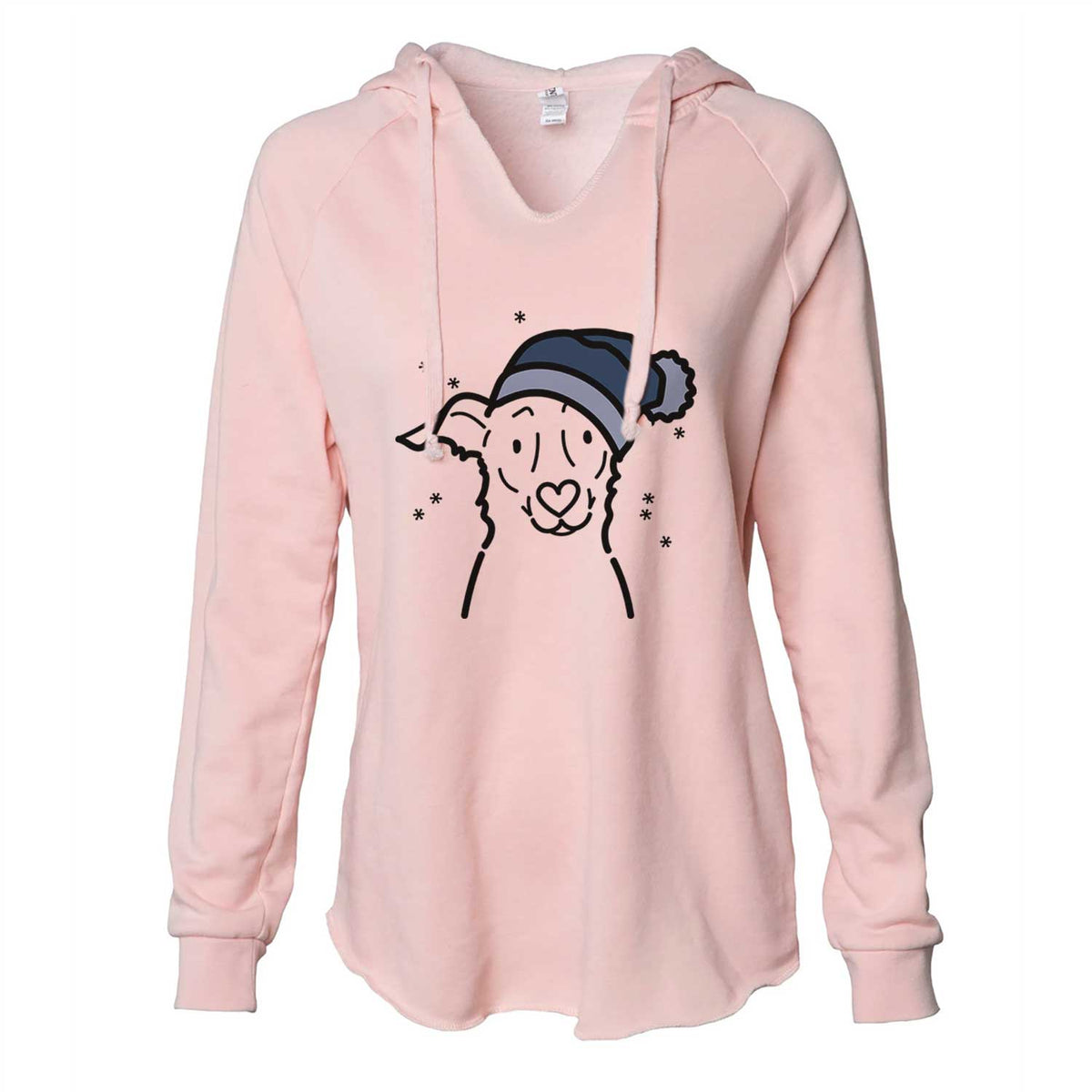 Frosty Border Collie Mix - Millie - Cali Wave Hooded Sweatshirt