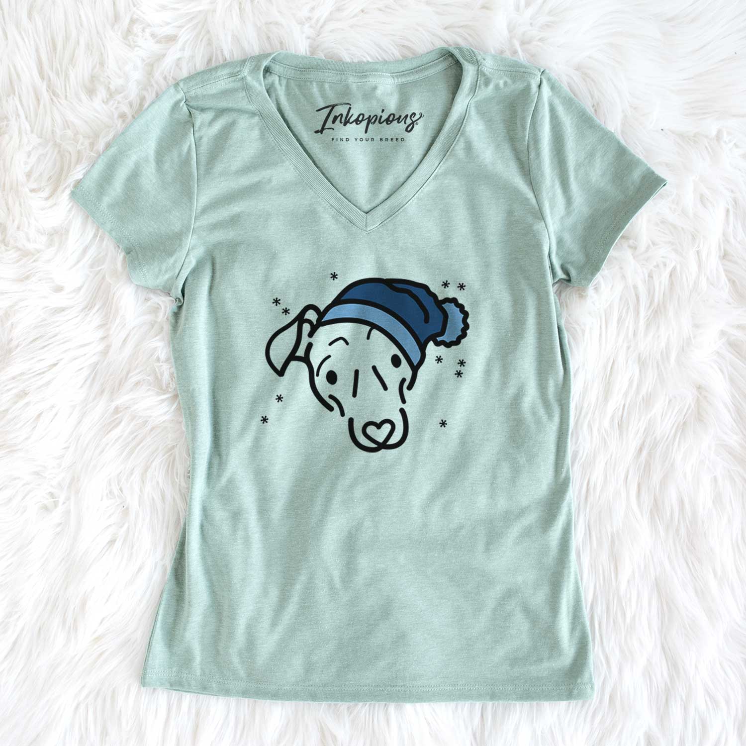 Frosty Mixed Breed - Millie - Women's V-neck Shirt