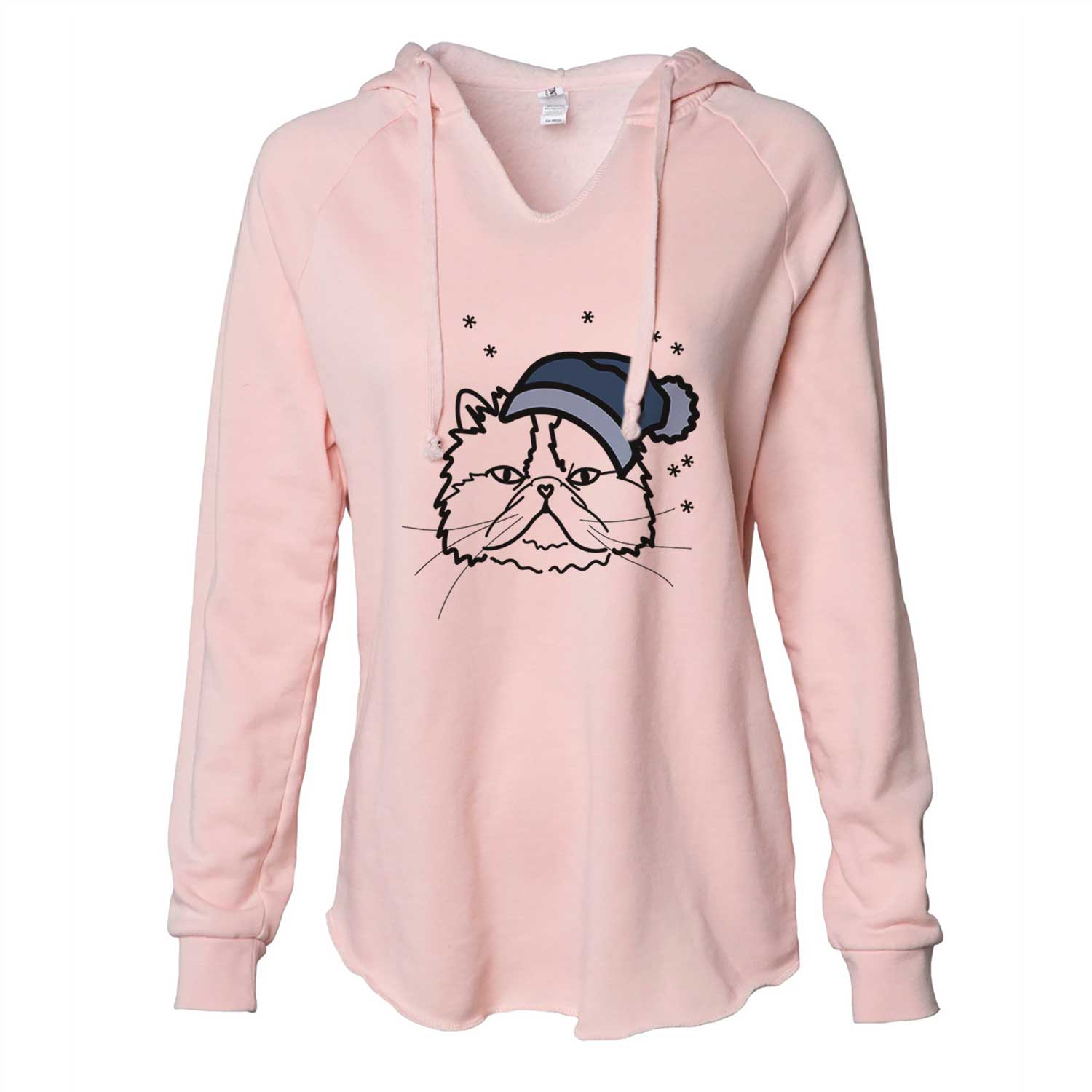 Frosty Persian Cat - Mila - Cali Wave Hooded Sweatshirt