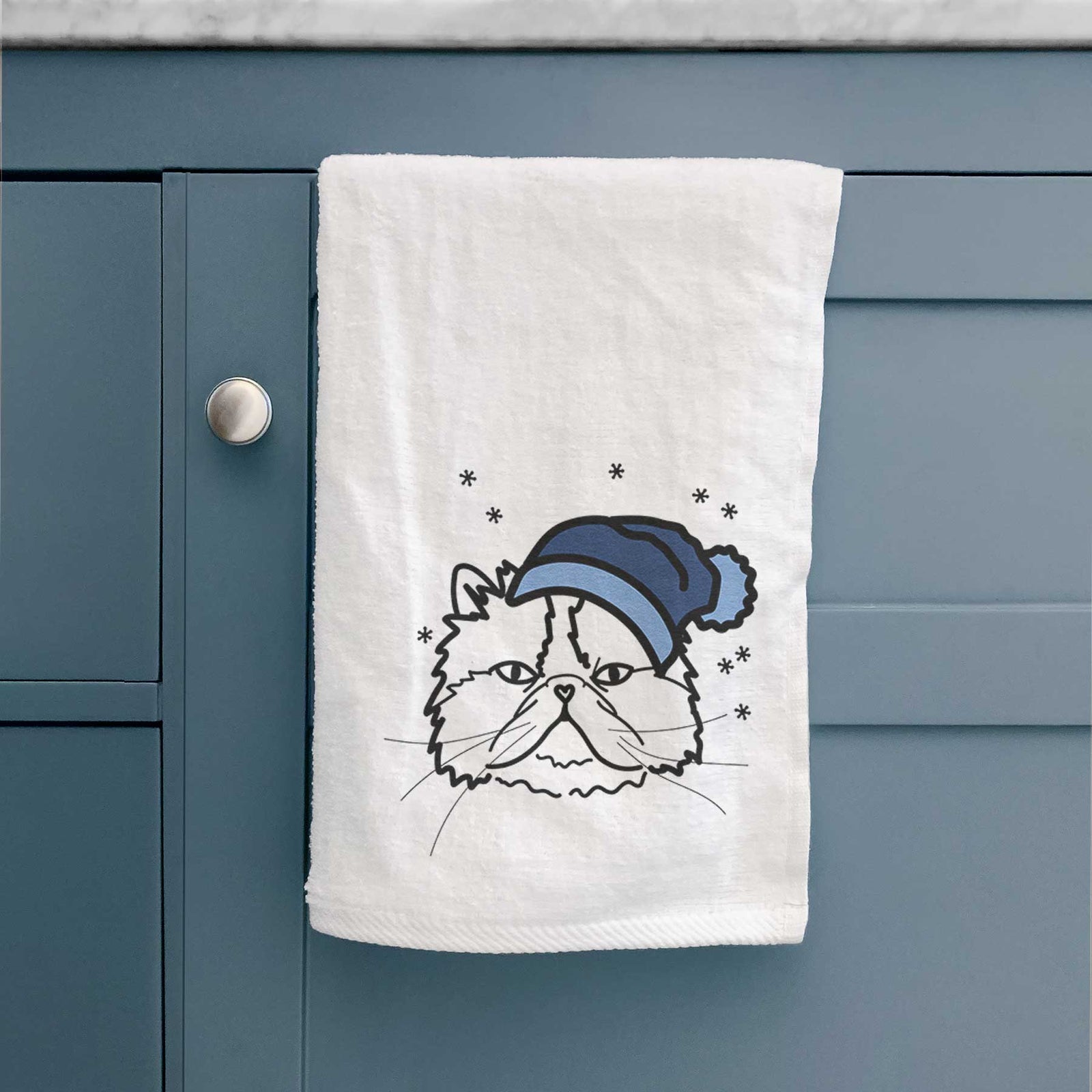 Frosty Persian Cat - Mila - Decorative Hand Towel
